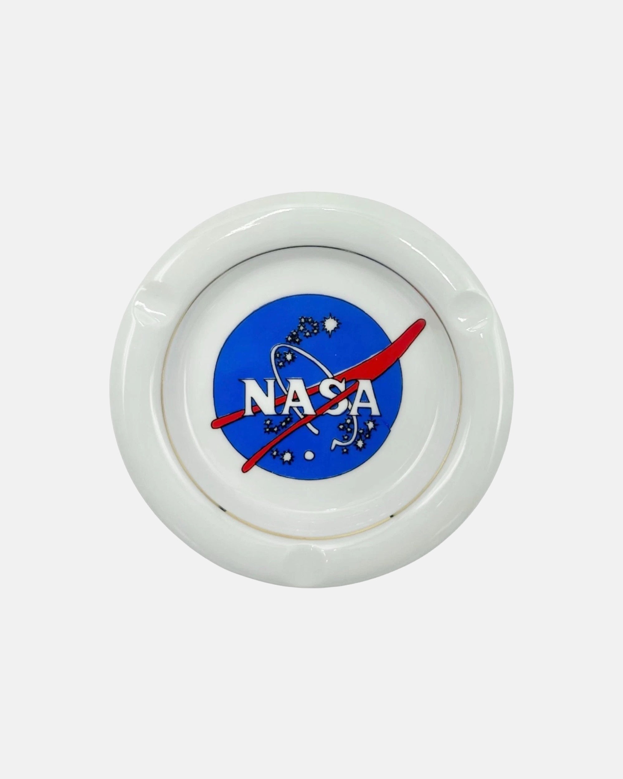 Vintage NASA Meatball Logo Ceramic Ashtray Catchall Dish