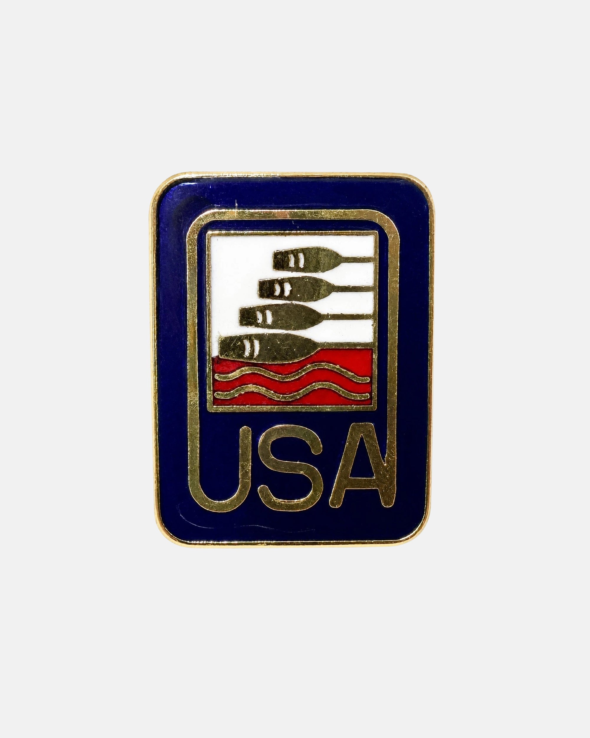 Vintage USA 1984 Summer Olympic Rowing Team Lapel Pin