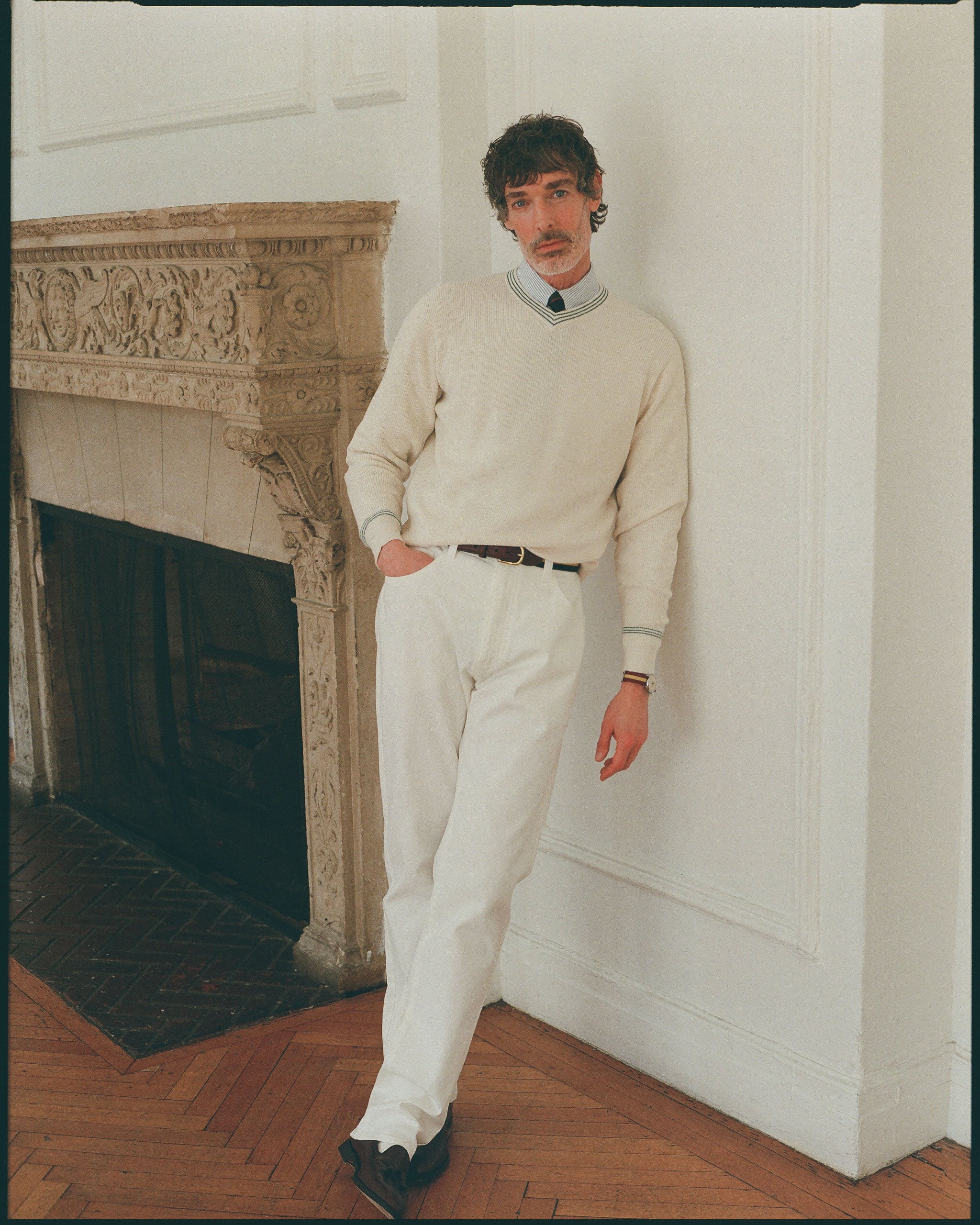 Cotton-Cashmere Cricket Sweater