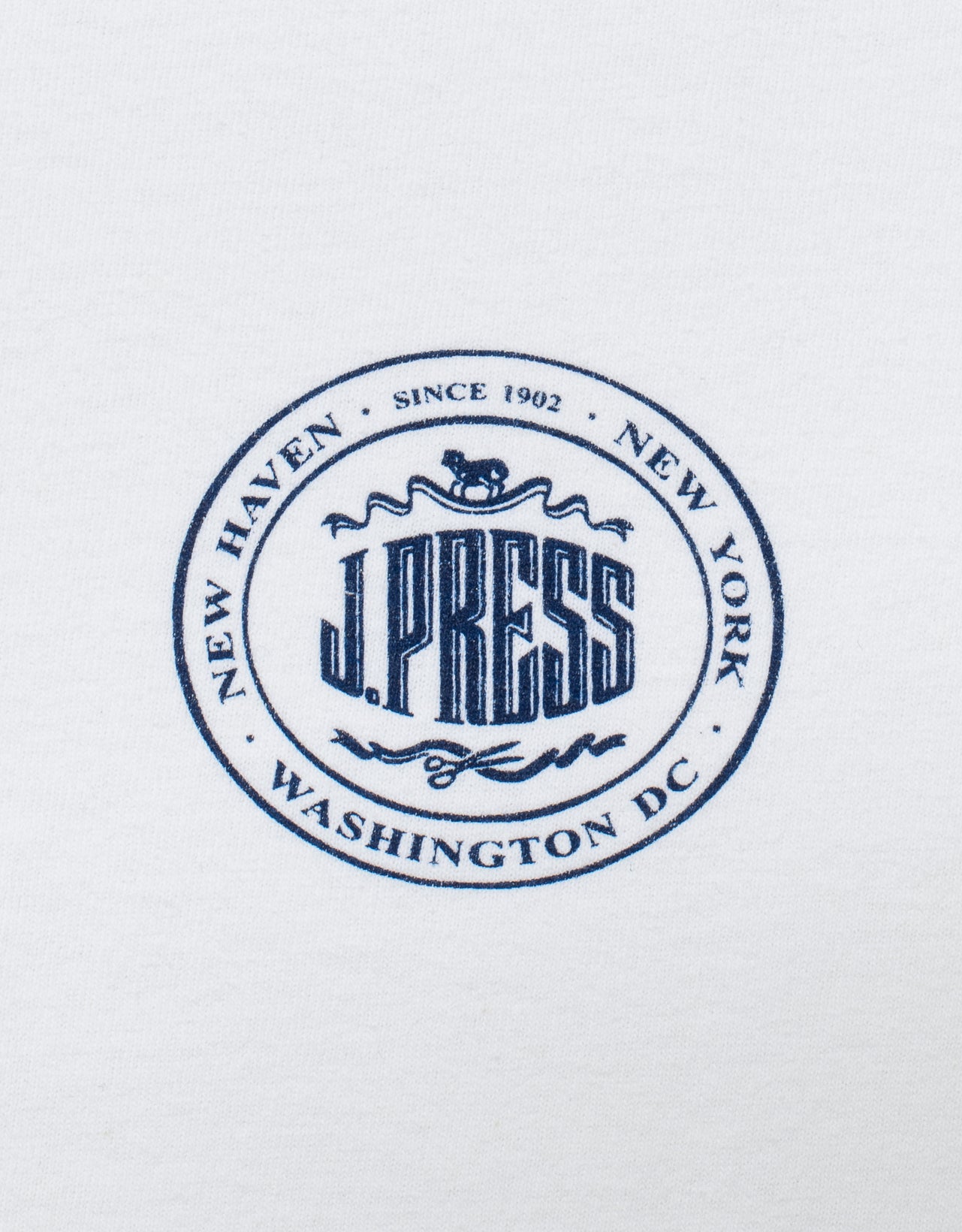 J. PRESS SHORT SLEEVE T SHIRT - WHITE