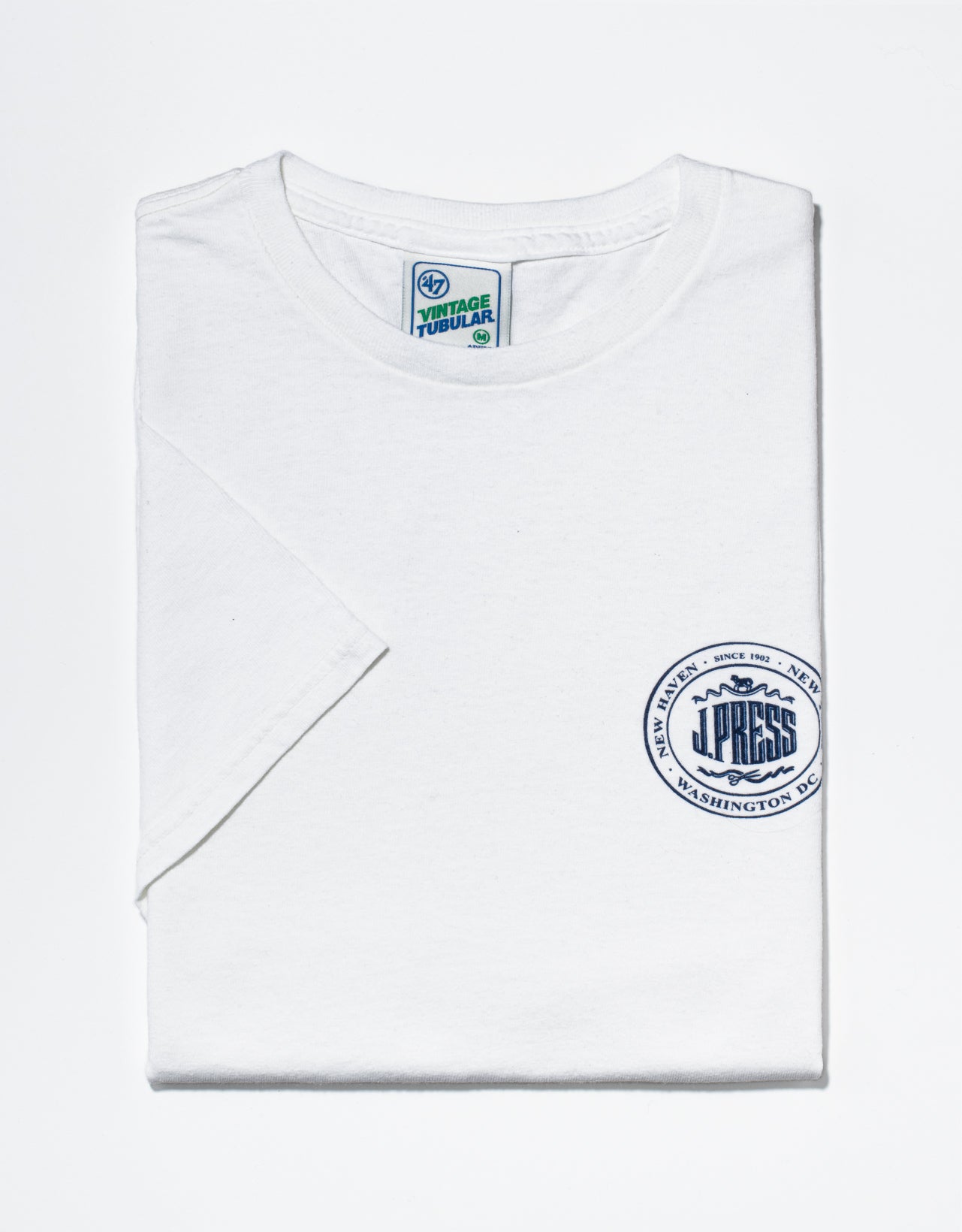 J. PRESS SHORT SLEEVE T SHIRT - WHITE