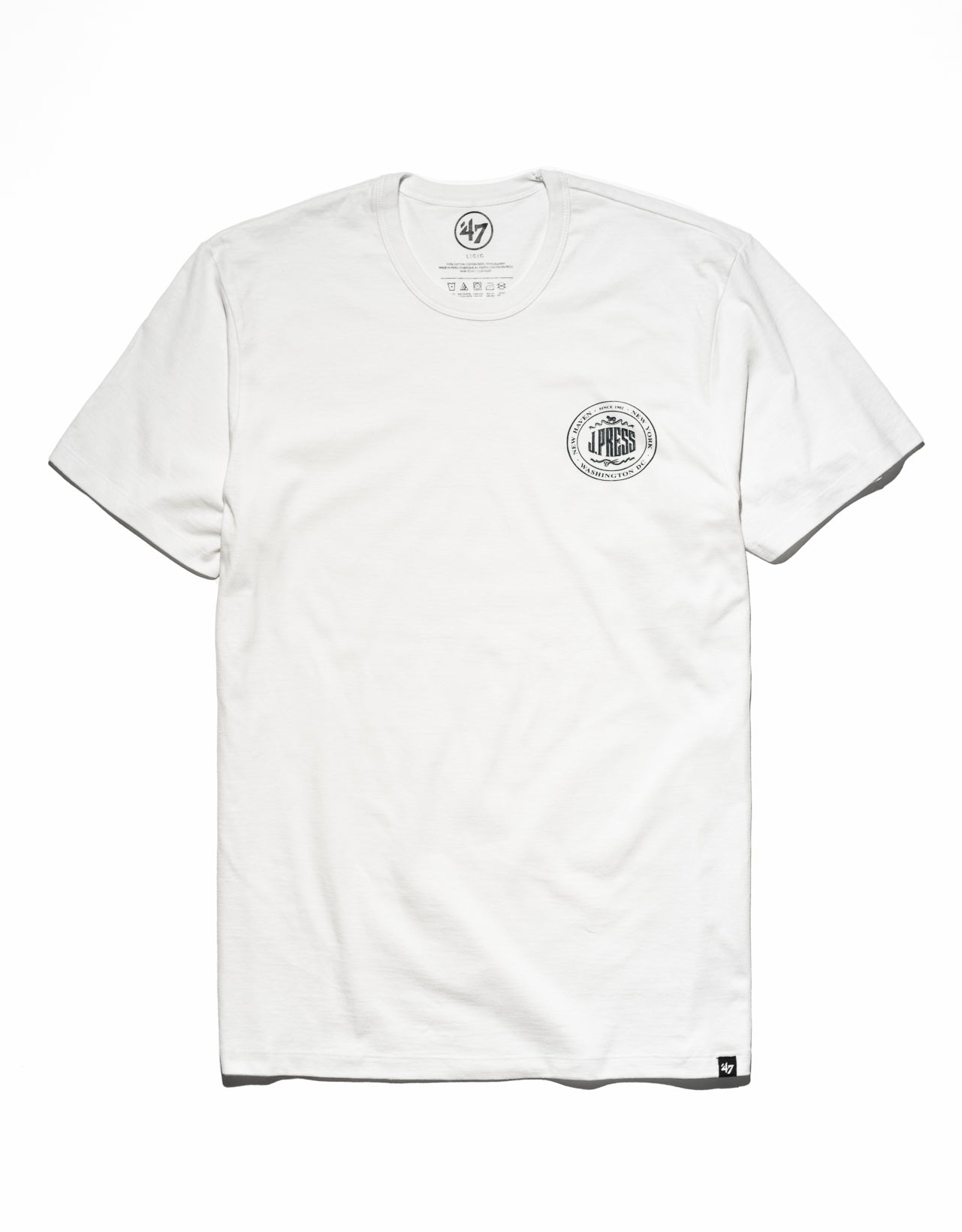 J. PRESS SHORT SLEEVE T SHIRT - WHITE