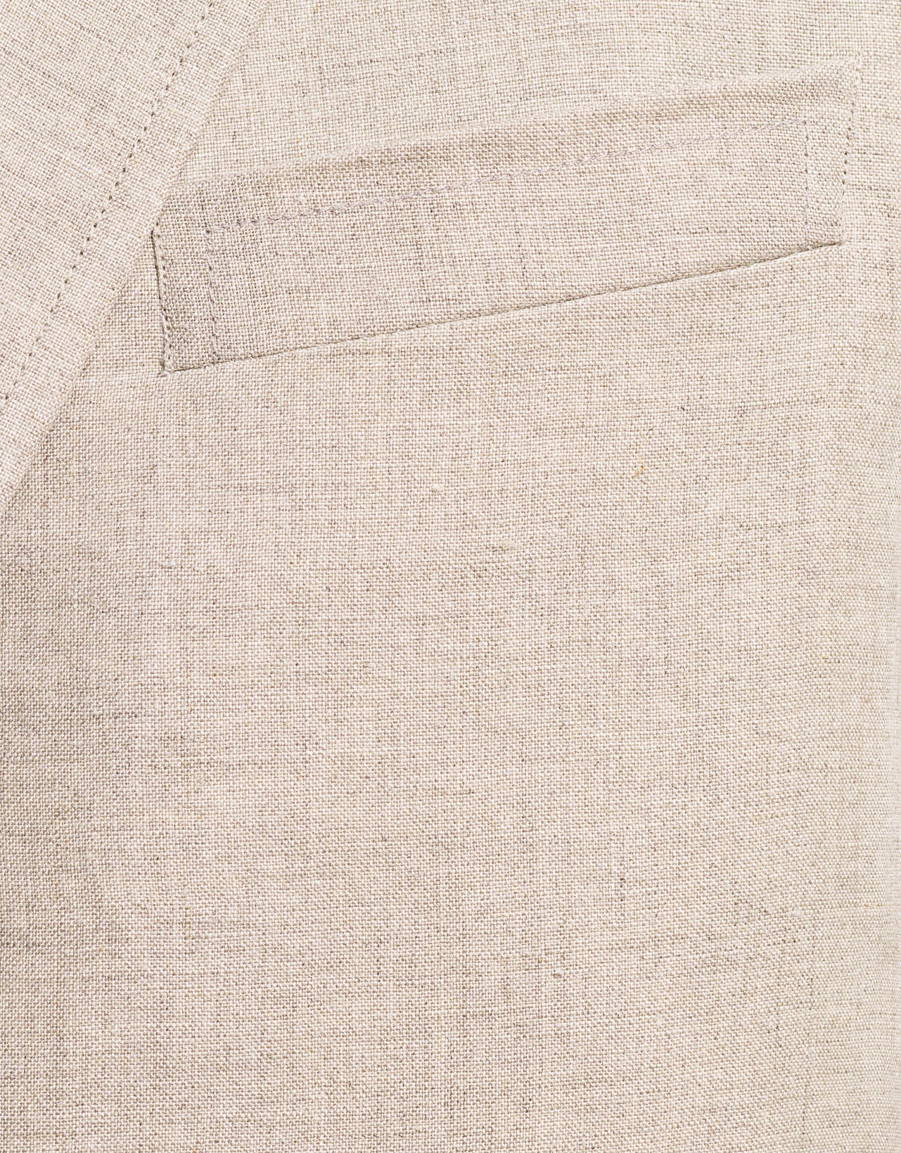 TAN SOLID LINEN SPORT COAT - CLASSIC FIT