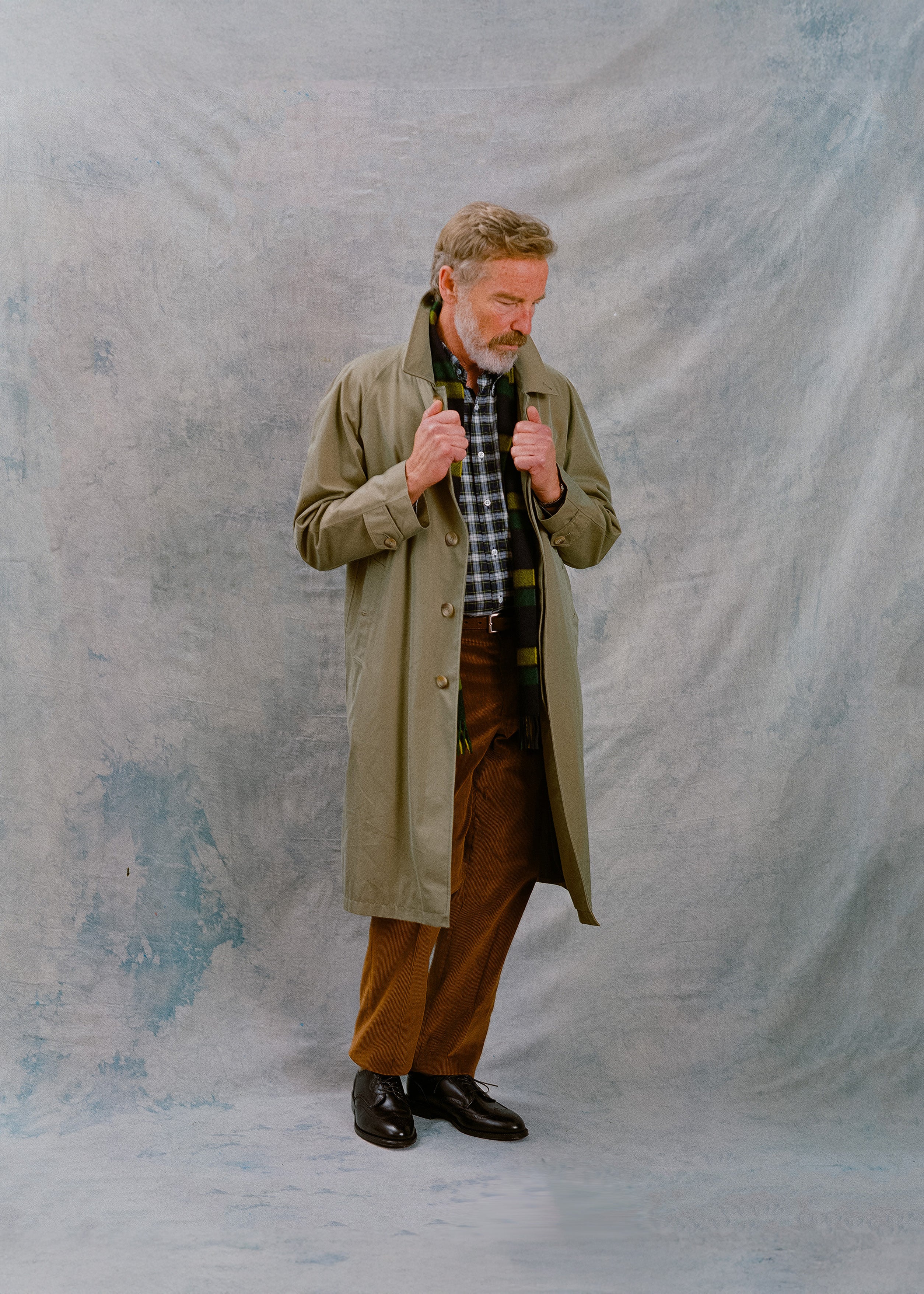 Made-in-England Iridescent Waterproof Raincoat