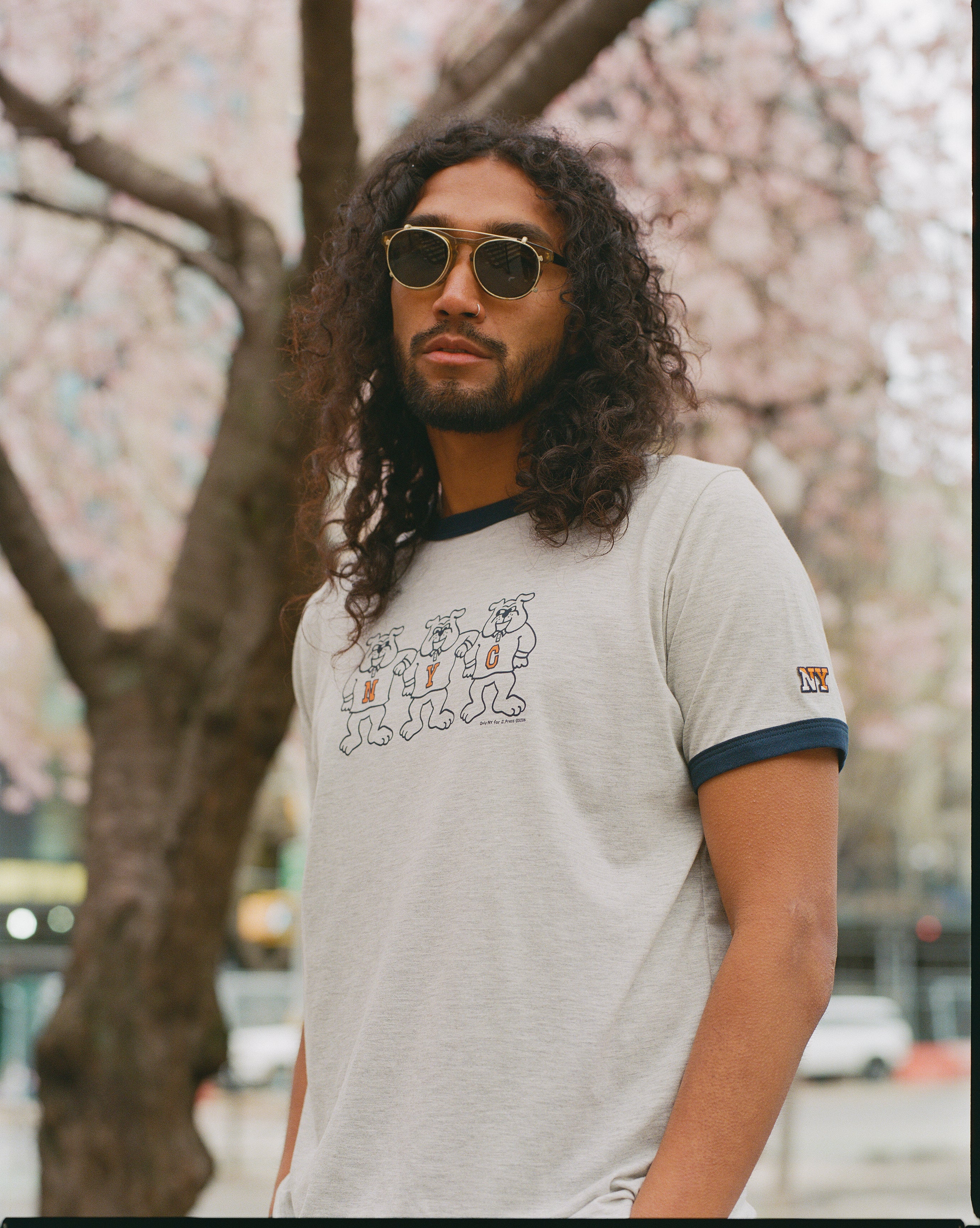 J. Press x Only NY Bulldog Ringer T-Shirt