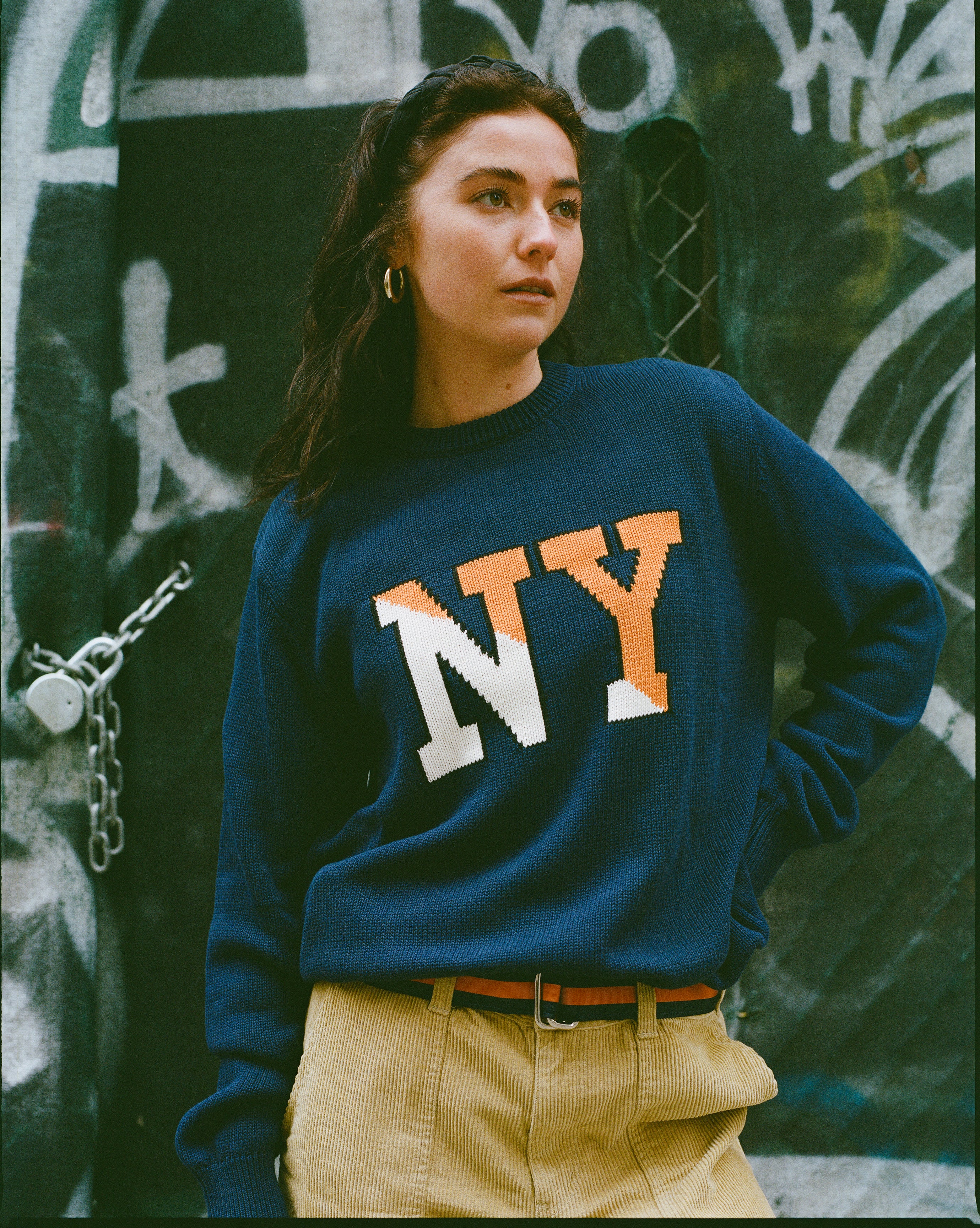 J. Press x Only NY Navy NY Sweater