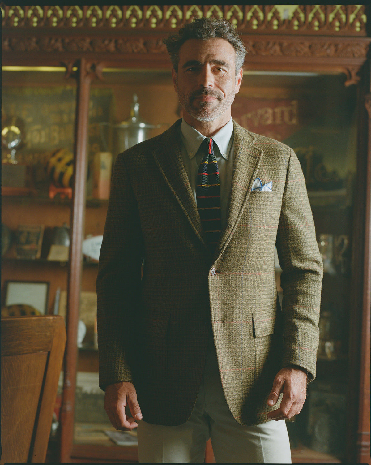 Made-in-USA Olive Plaid with Deco Sport Coat