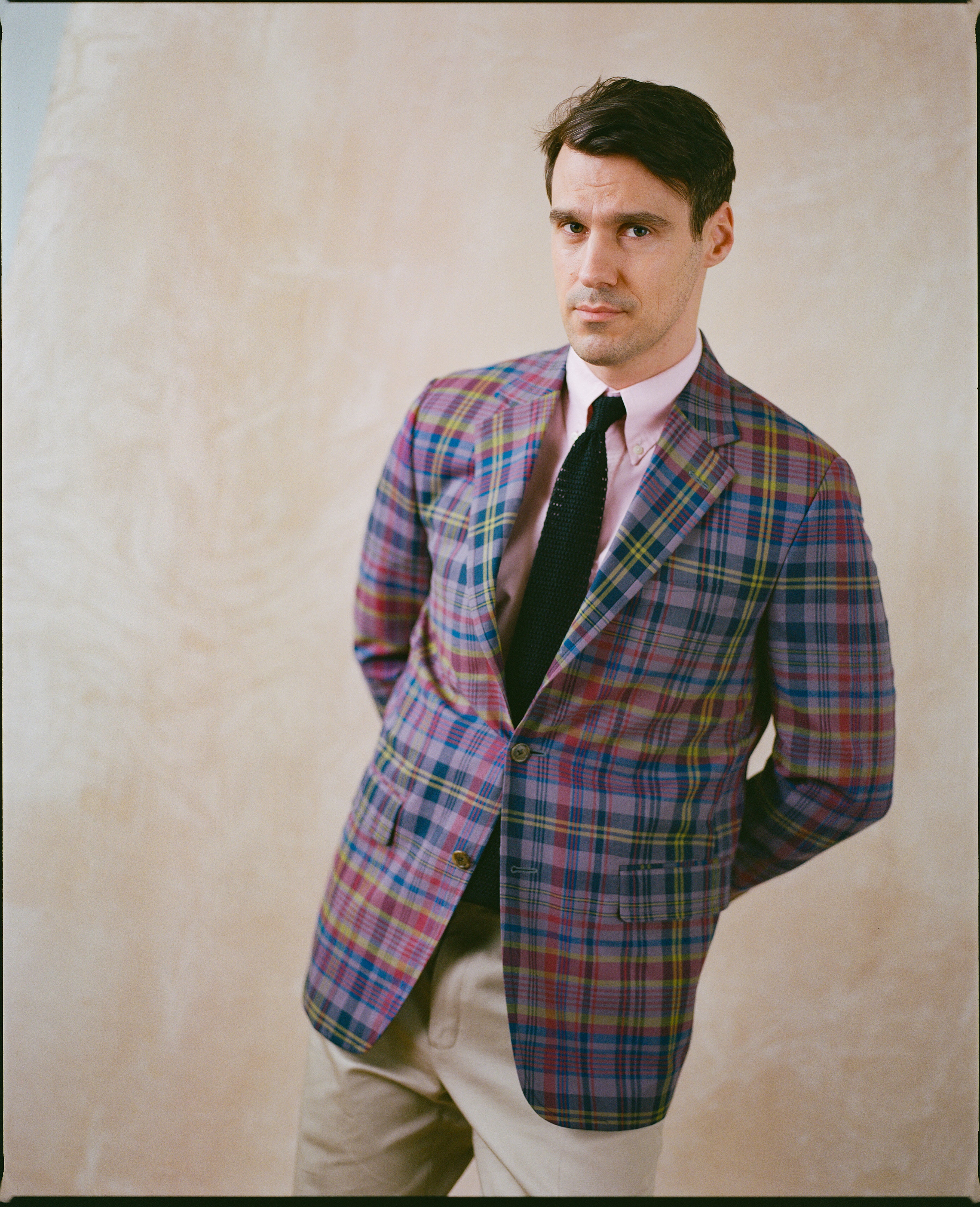 Tea Stained Madras Plaid Sport Coat