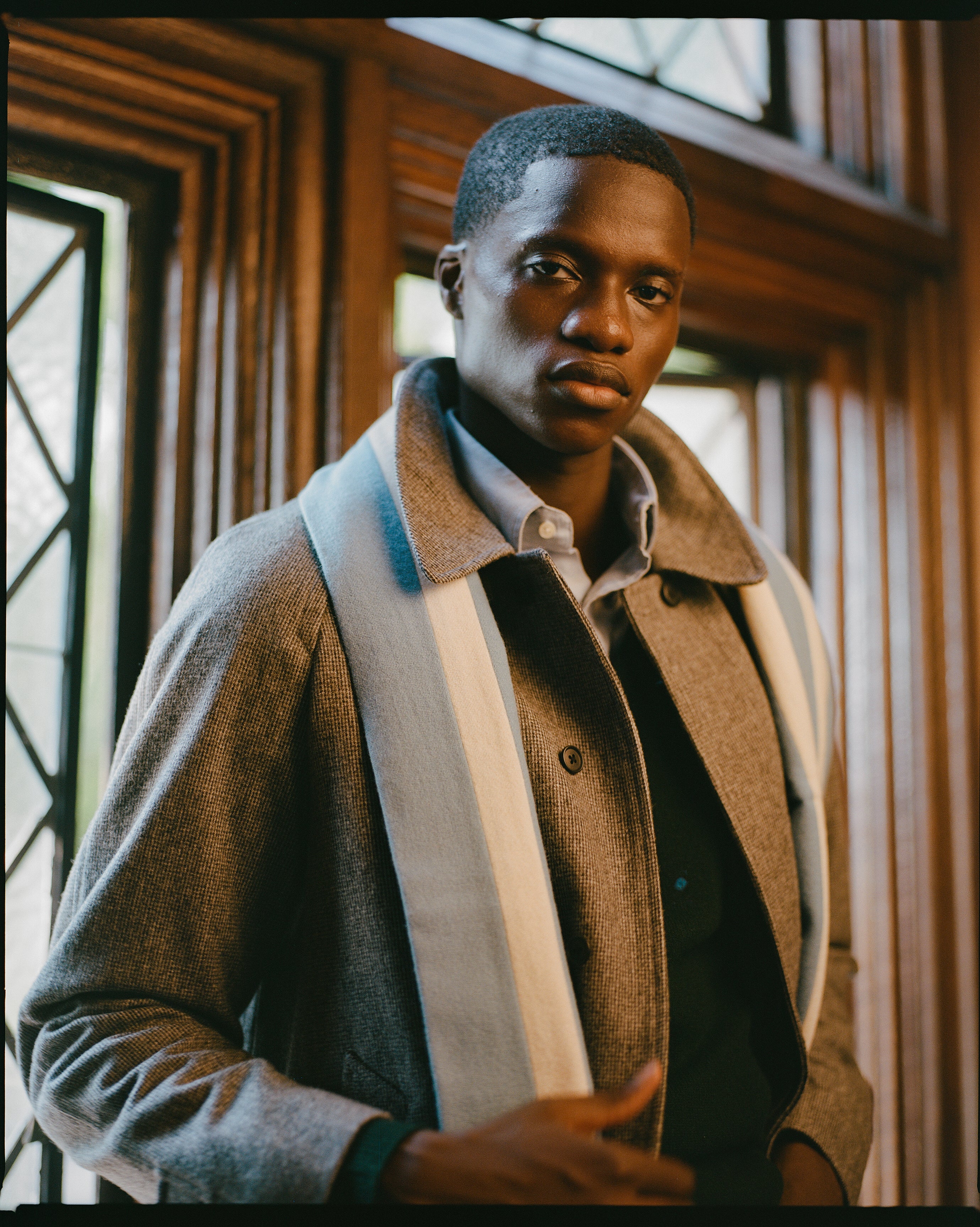 Grey Barleycorn British Tweed Balmacaan