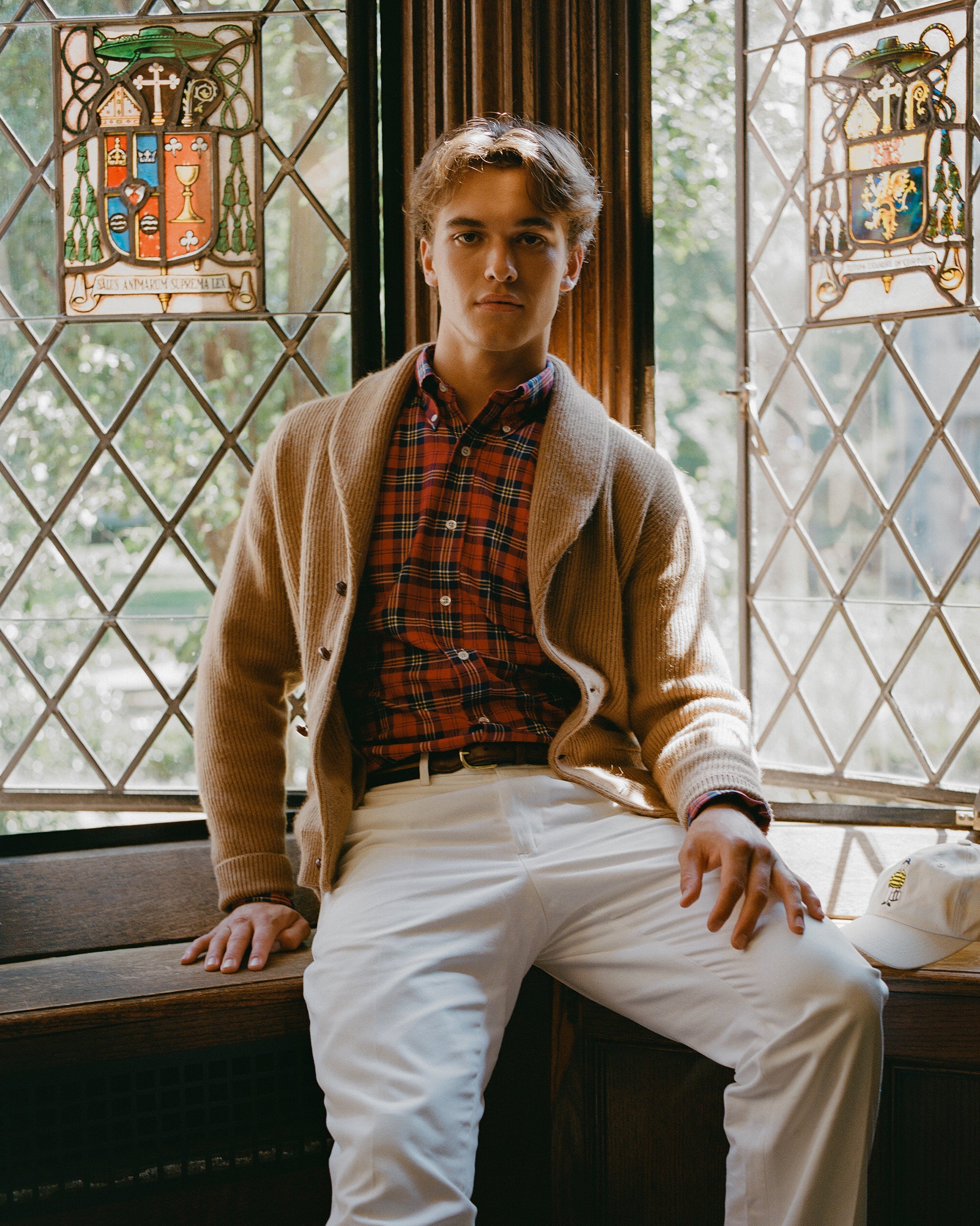 Camel Shawl Collar Cardigan | Men's Cardigan Sweater - J. Press