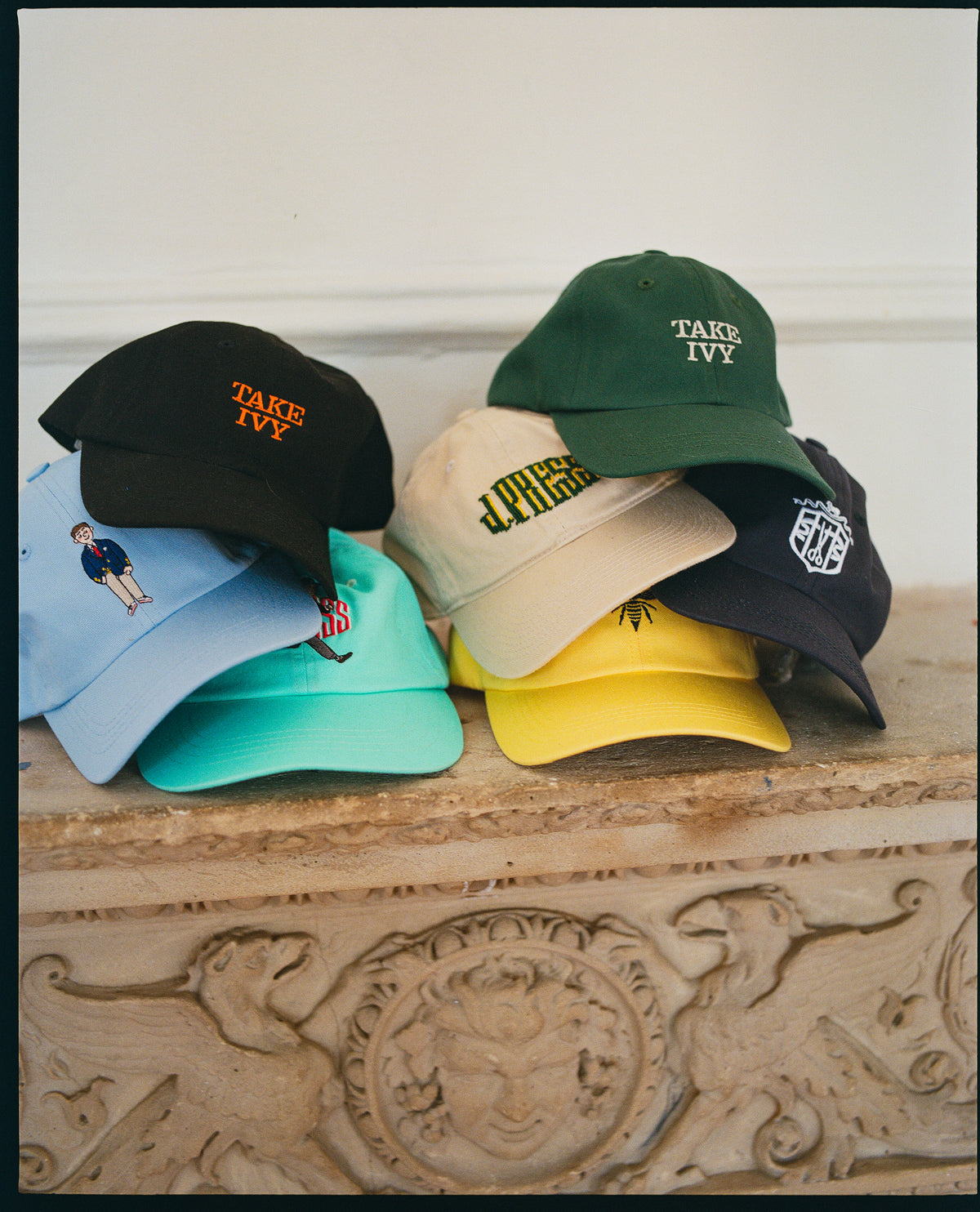 ? JAM Designs One-of-a-Kind Embellished Olive Green Botanical Baseball Cap JAM-1 Carpe Diem Green Baseball Cap | Recycled Cotton – Deadwood  main image 3