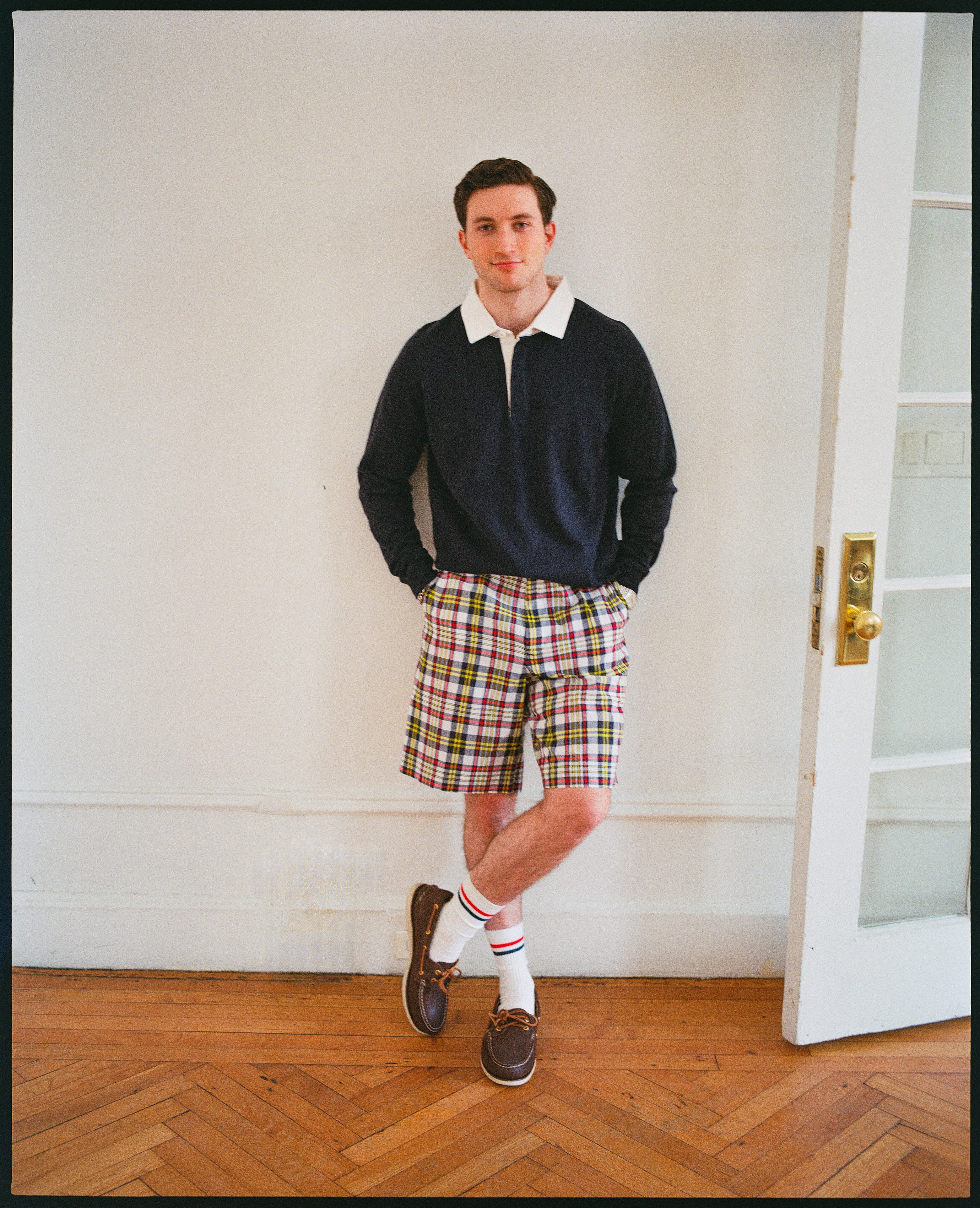 MASTER RUGBY EDITION フルジップセーター サイズ4 Navy High-Twist Cotton Rugby Sweater