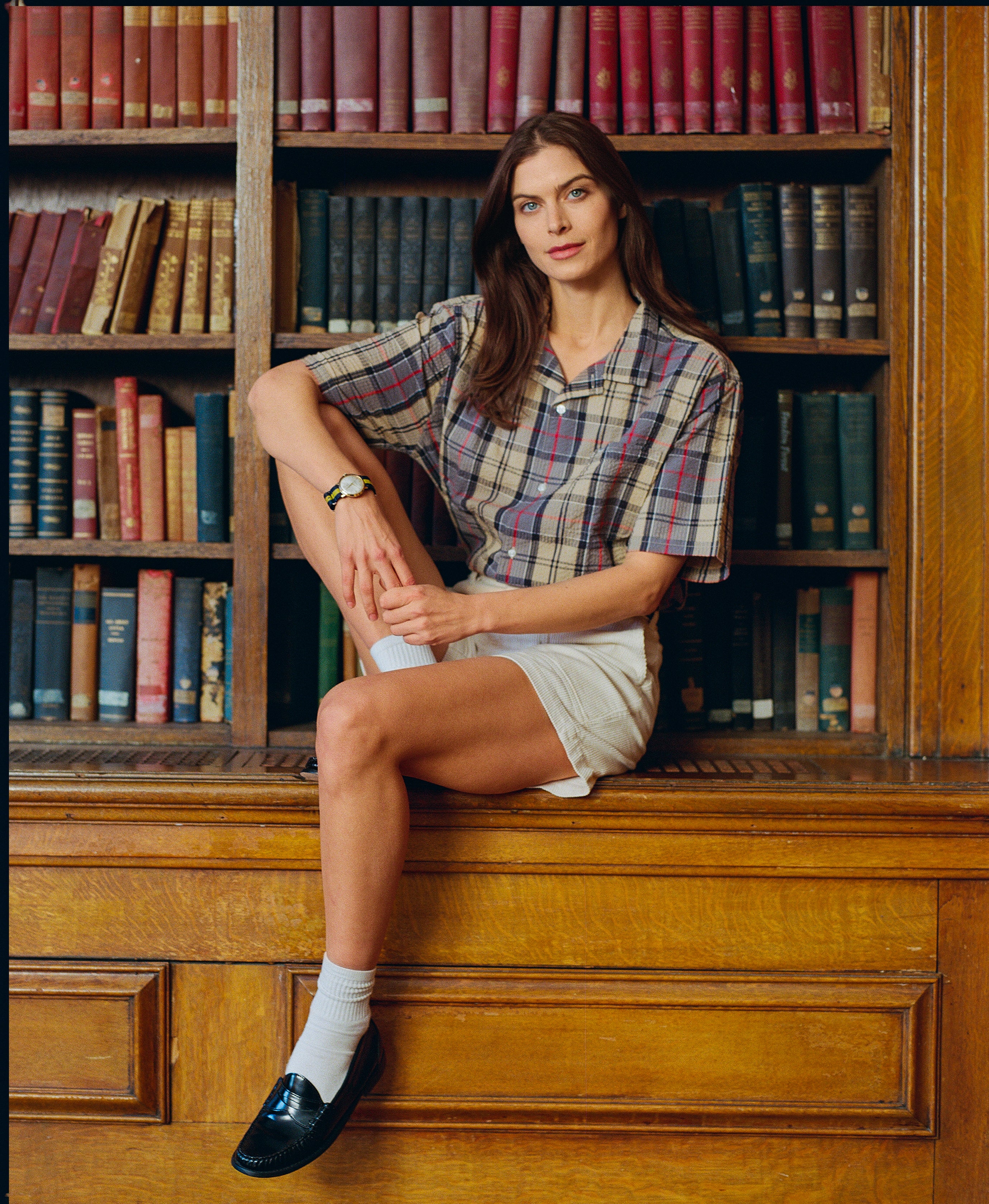 Barbour Dress Tartan Seersucker Sport Shirt