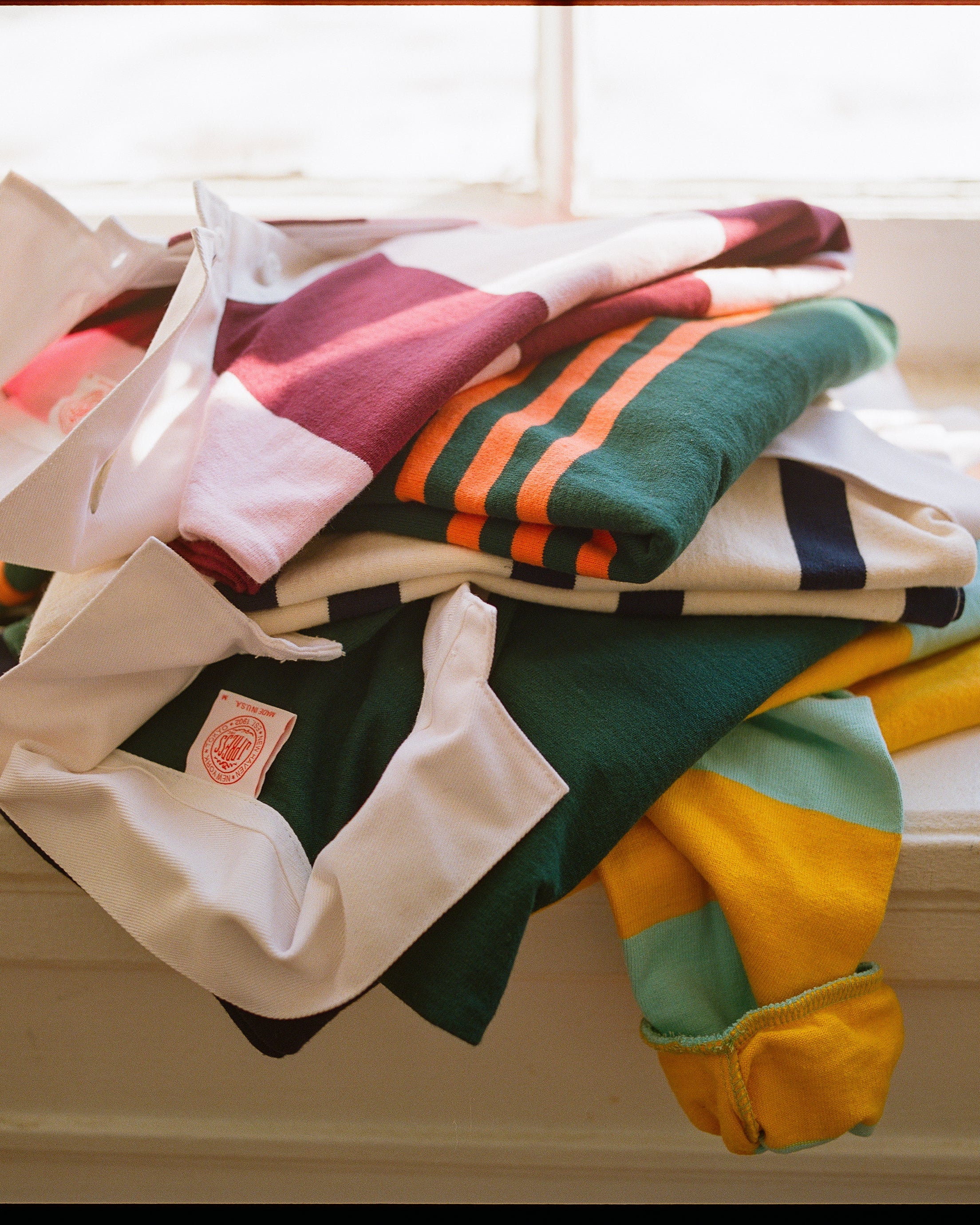 Made-in-USA Multi-Stripe Cotton Rugby