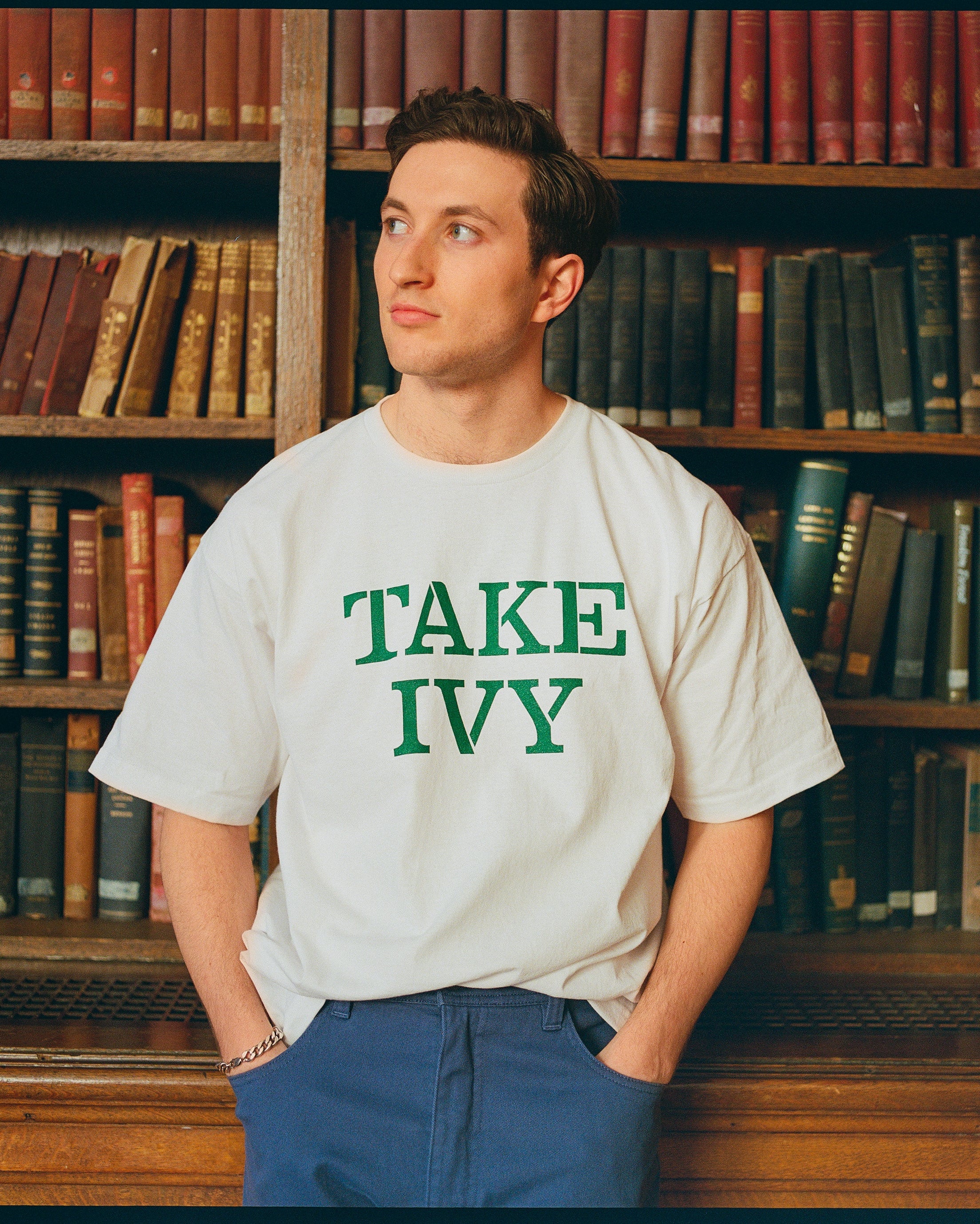 テイク・アイビー Made-in-USA White Take Ivy T-Shirt