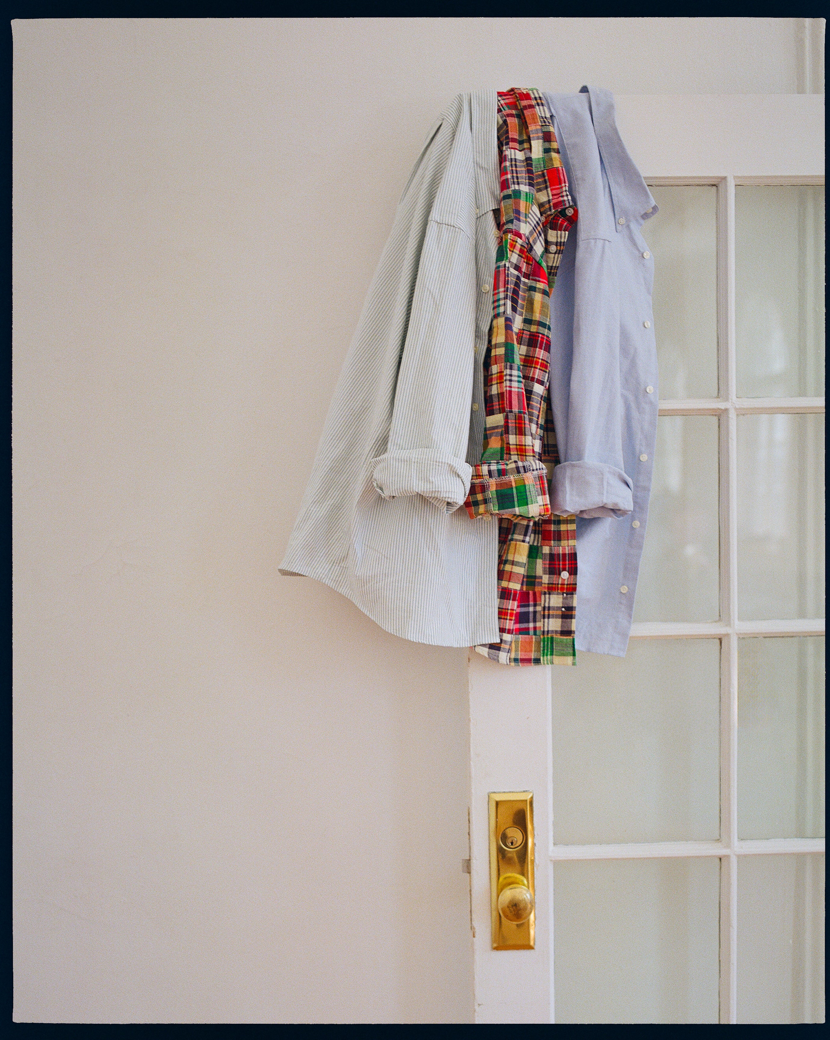 Patchwork Madras Button Down Sport Shirt - Classic Fit