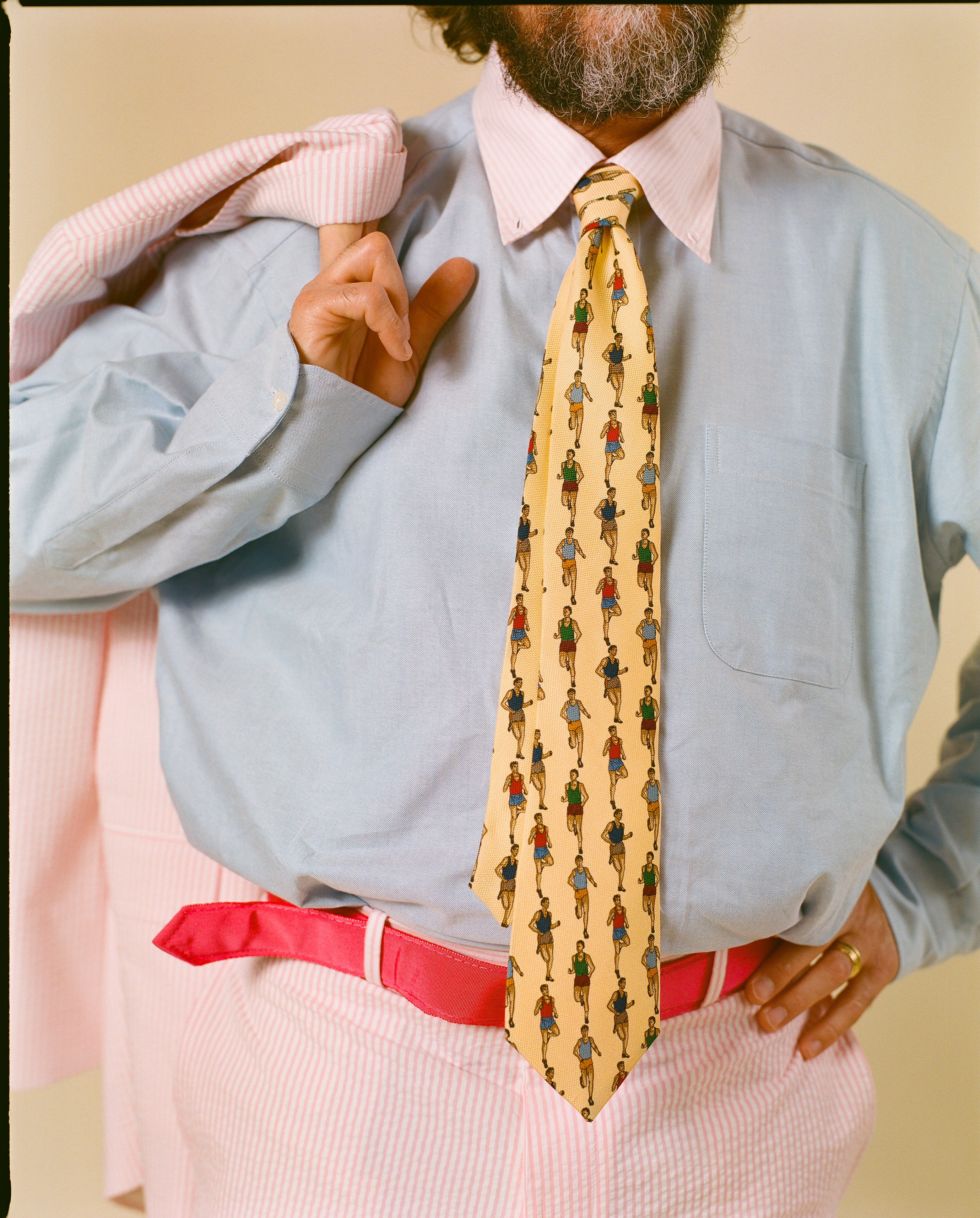 Made-in-USA Mister Mort Yellow Runner Tie