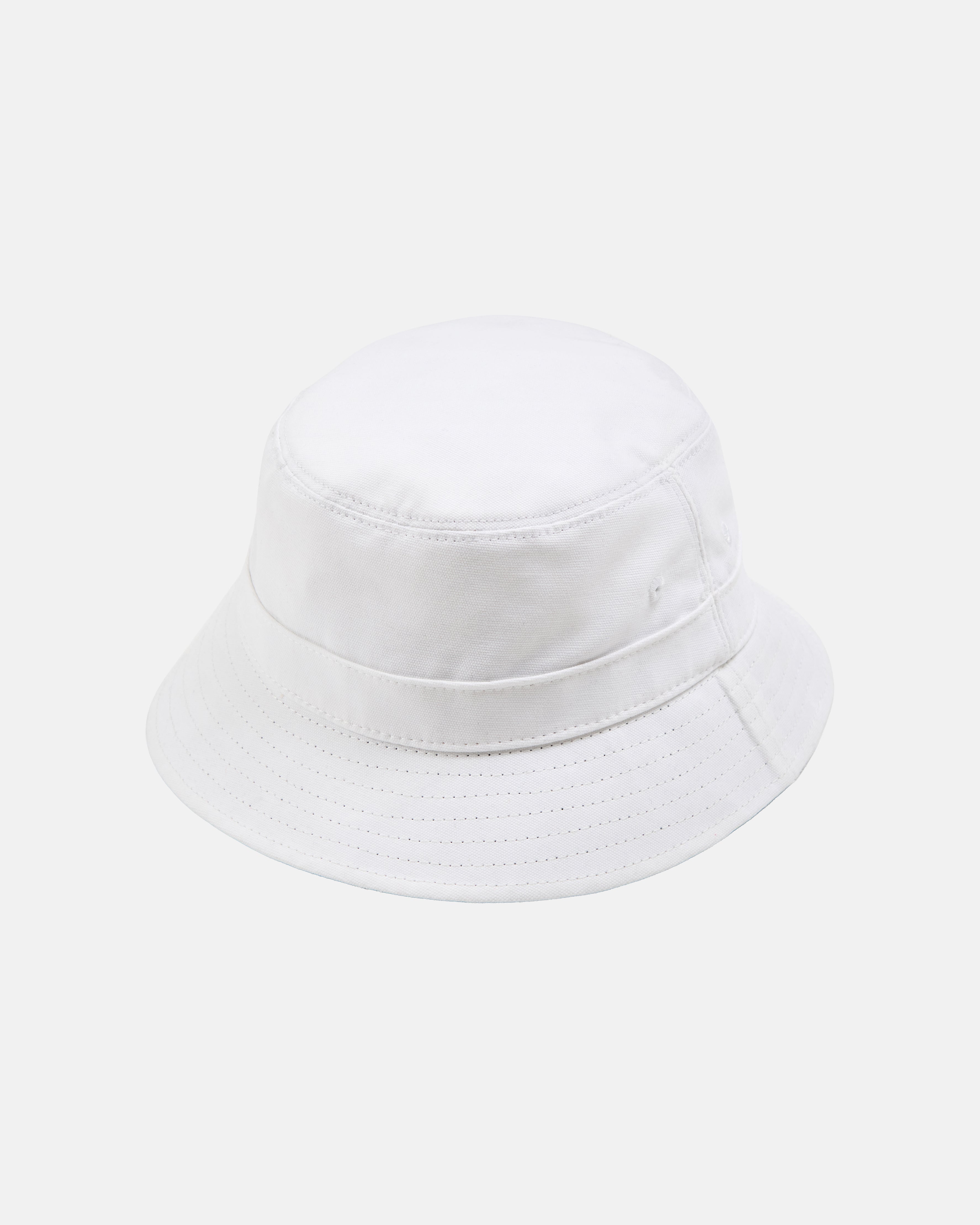 Made-in-USA White Cotton Bucket Hat