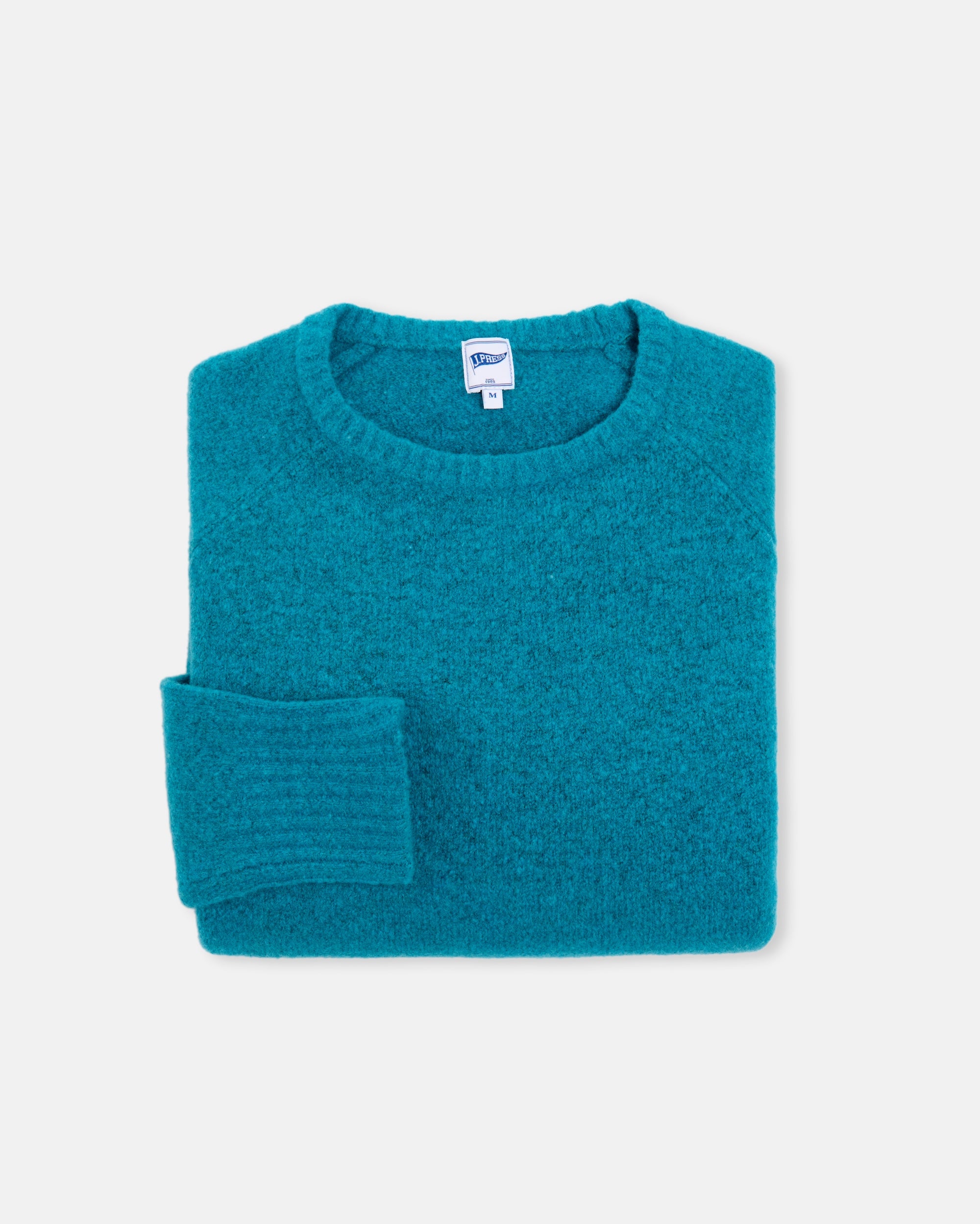 Turquoise Crewneck Sweater - Trim Fit
