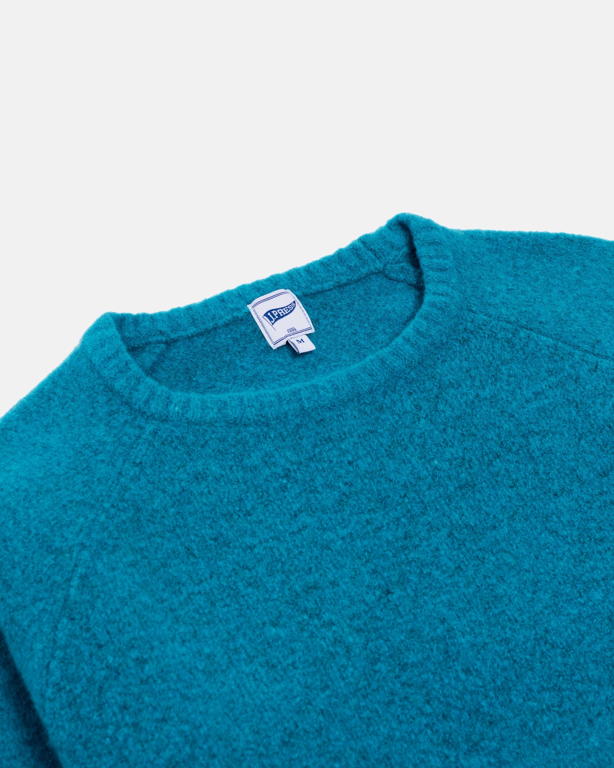 Turquoise Crewneck Sweater - Trim Fit