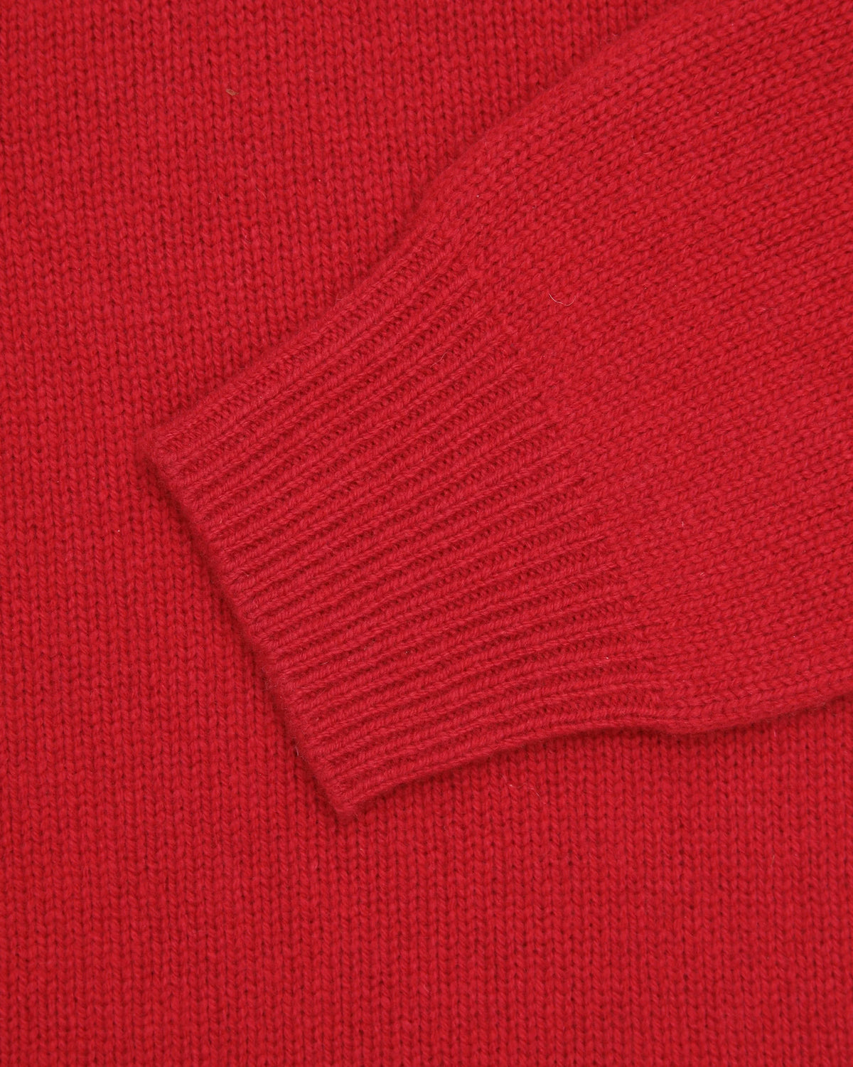 Red Lambswool Cardigan Sweater
