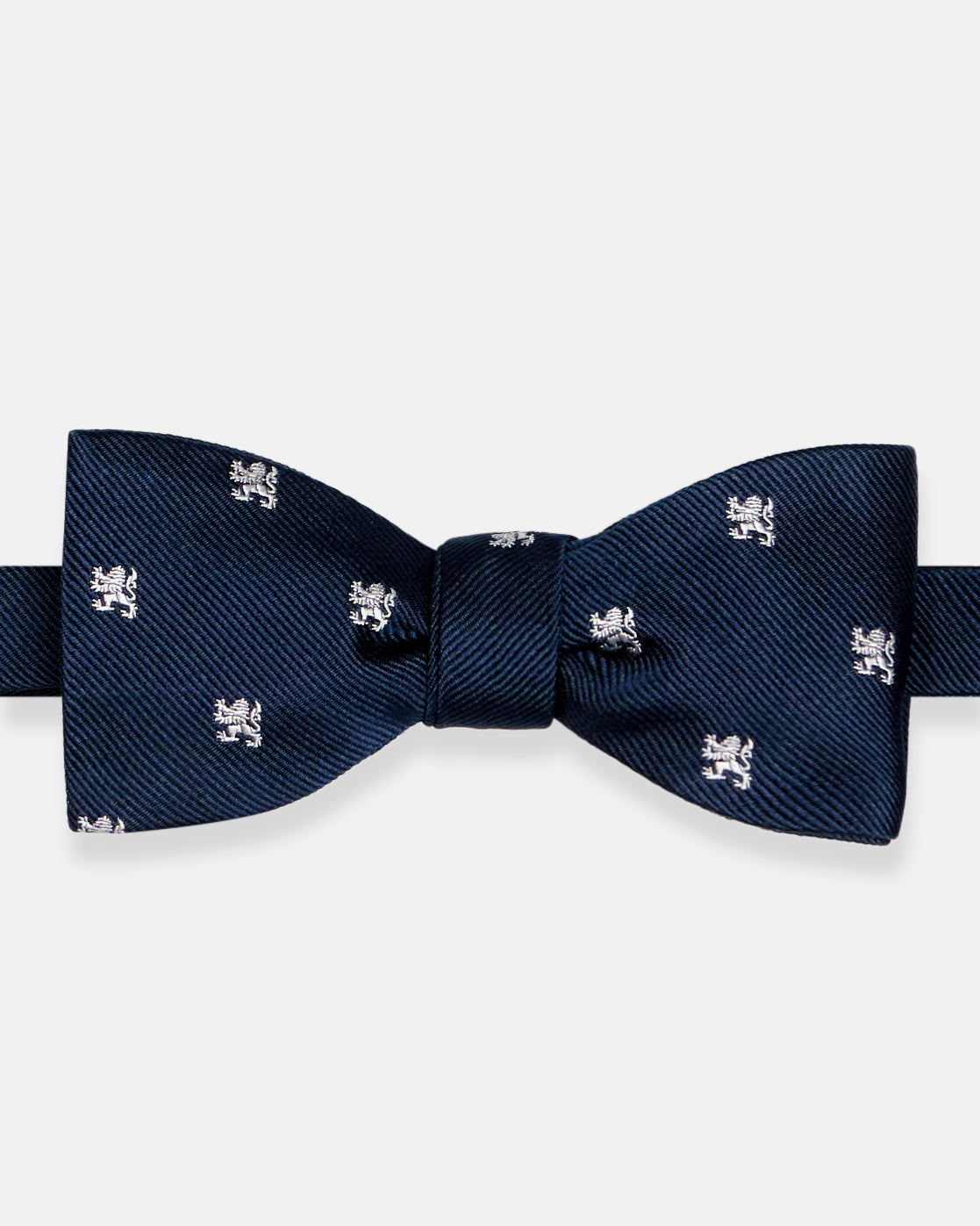Made-in-UK Navy Griffin Navy Club Bow Tie