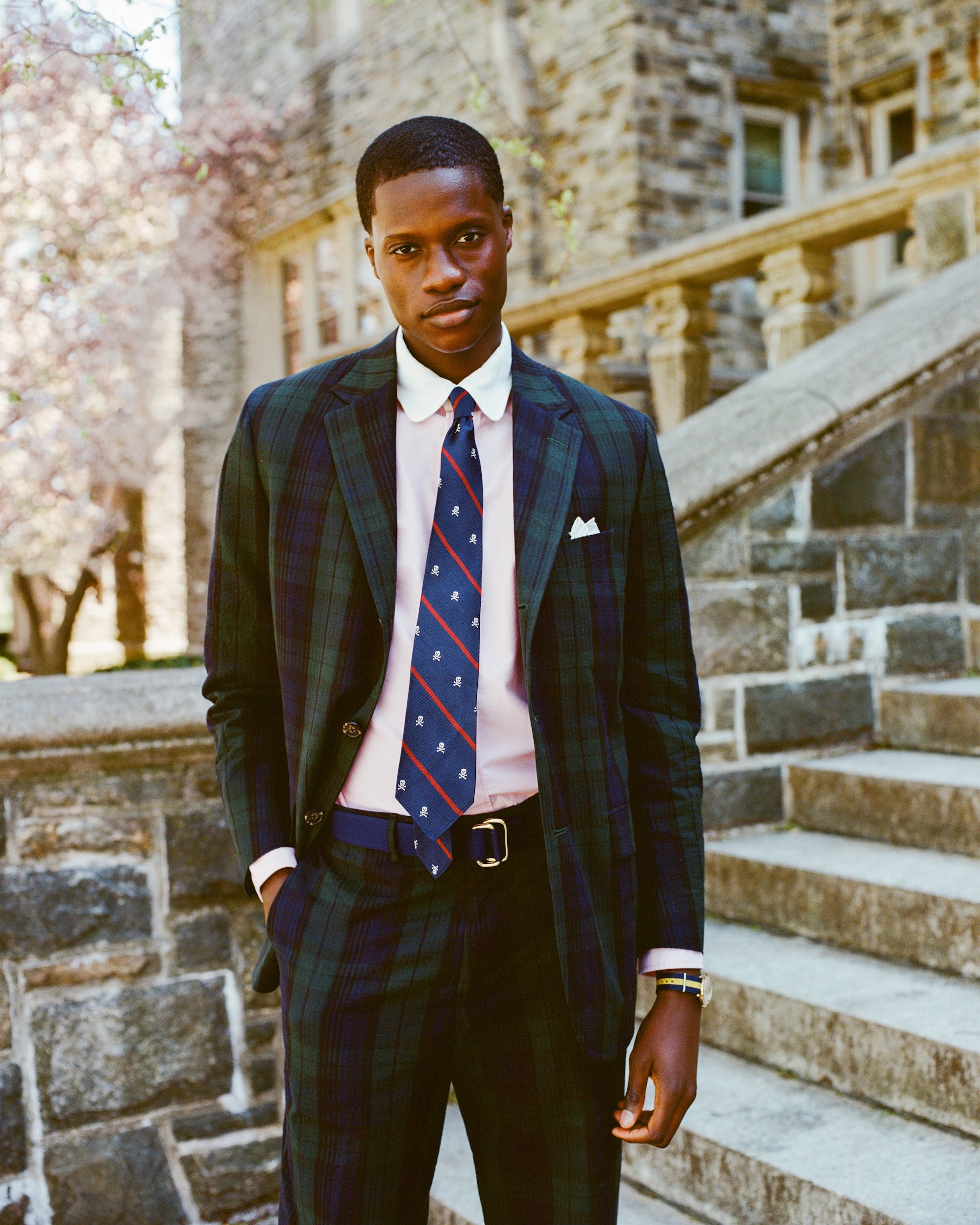 Made-in-Canada Black Watch Tartan Seersucker Sport Coat