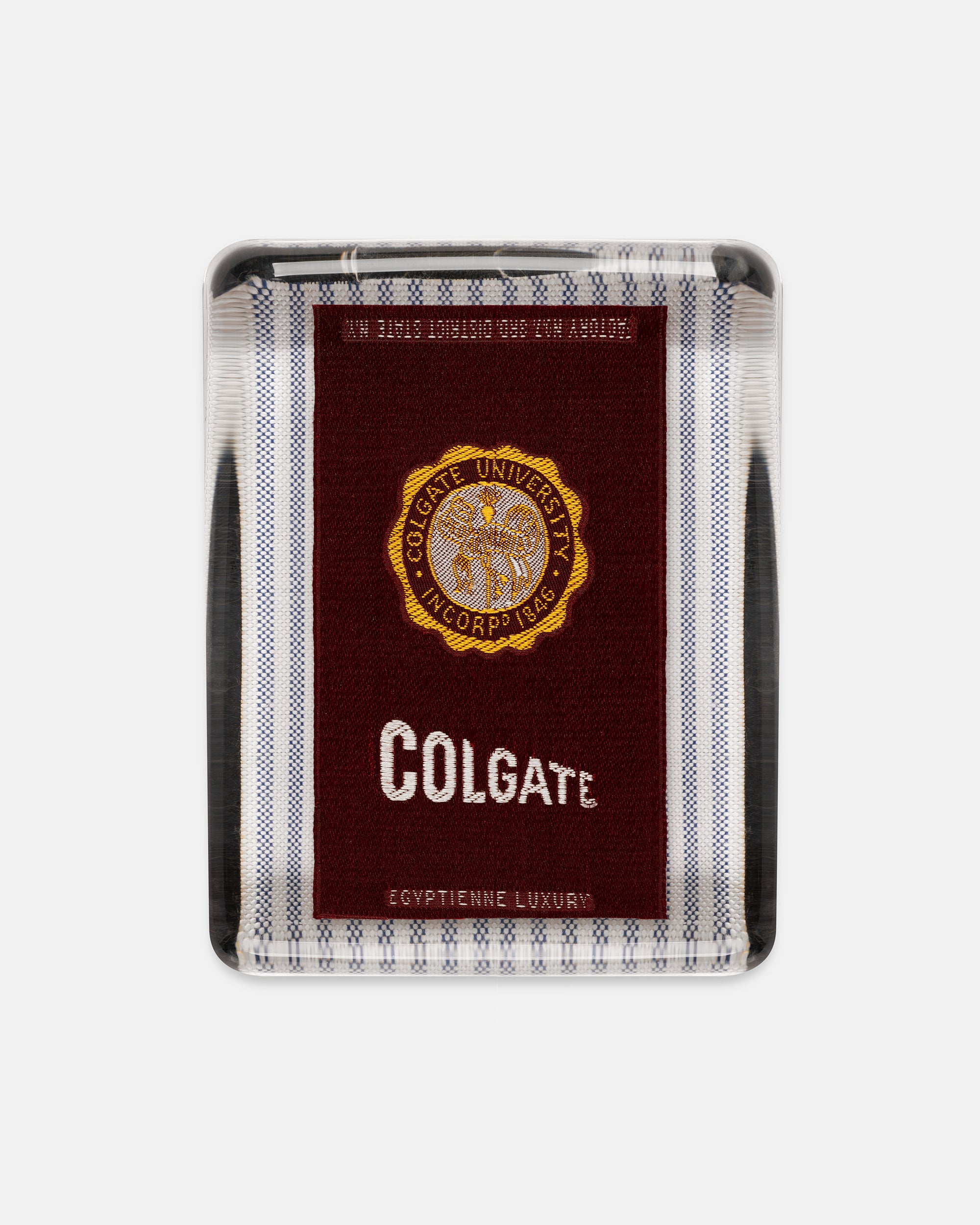Colgate University Silk Paperweight