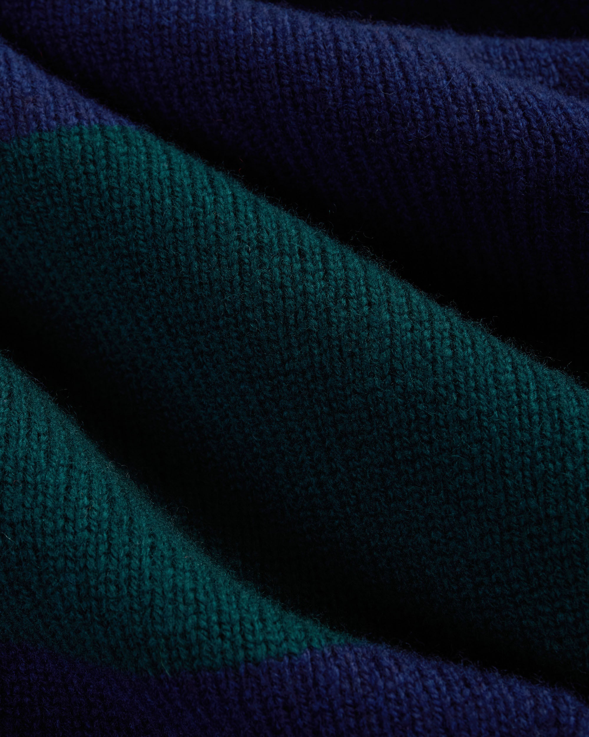 Made-in-Scotland Blue & Green Rugby Sweater