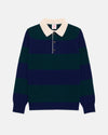 Made-in-Scotland Navy & Green Rugby Sweater