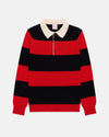 Made-in-Scotland Red & Black Rugby Sweater