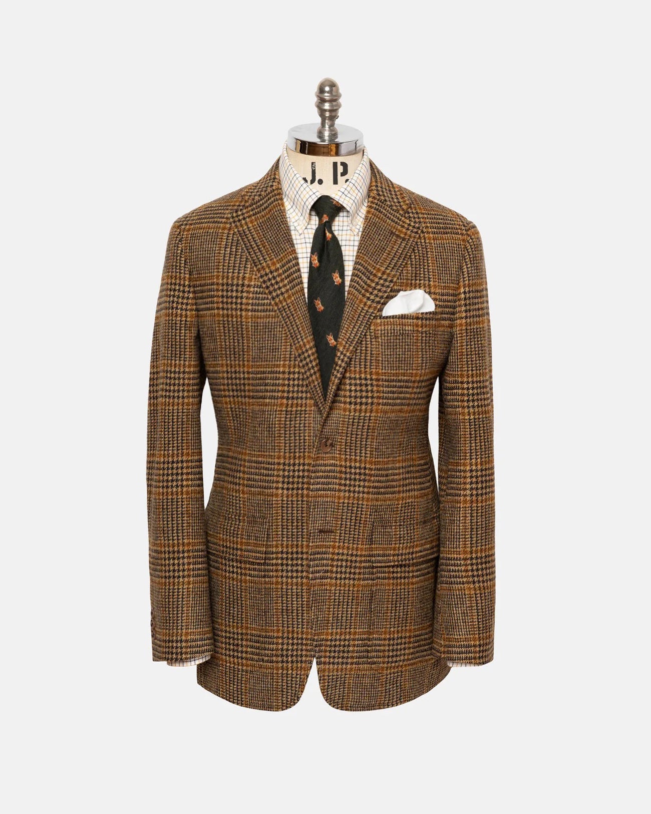 Brown Prince of Wales Cheviot Tweed Sport Coat | J. PRESS