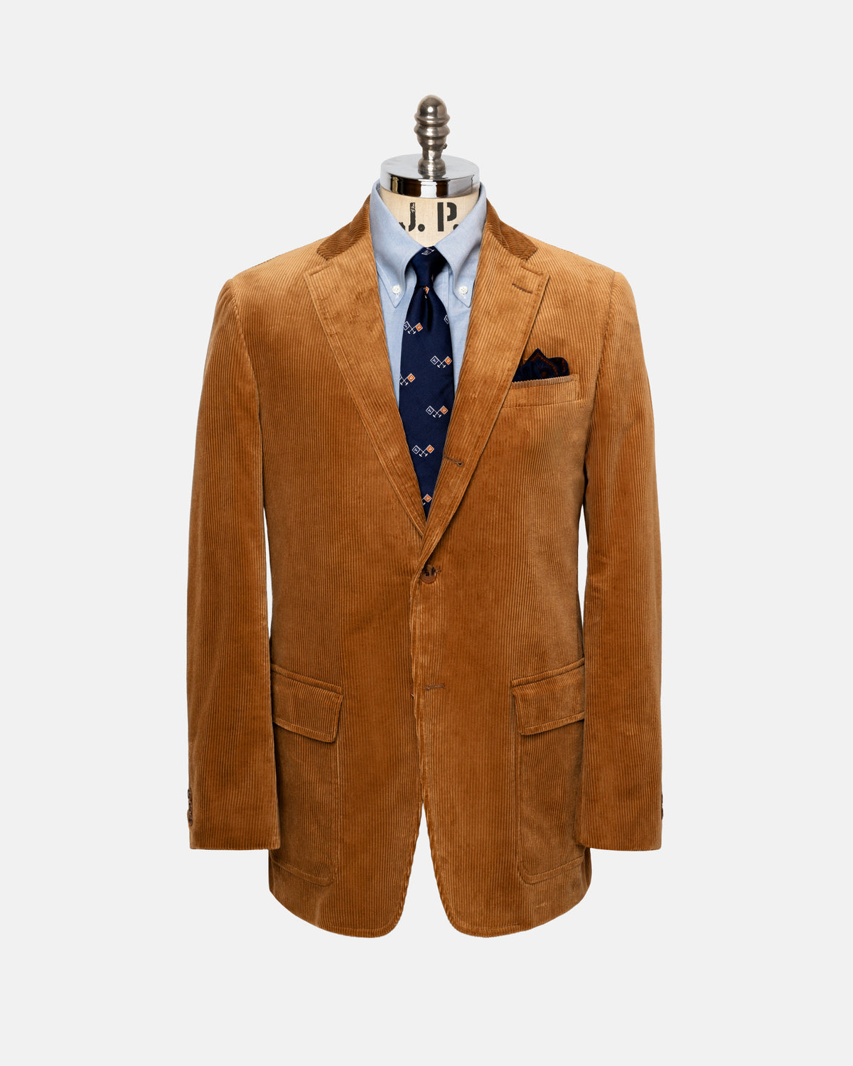 Made-in-USA Golden Tan Cotton Corduroy Sport Coat