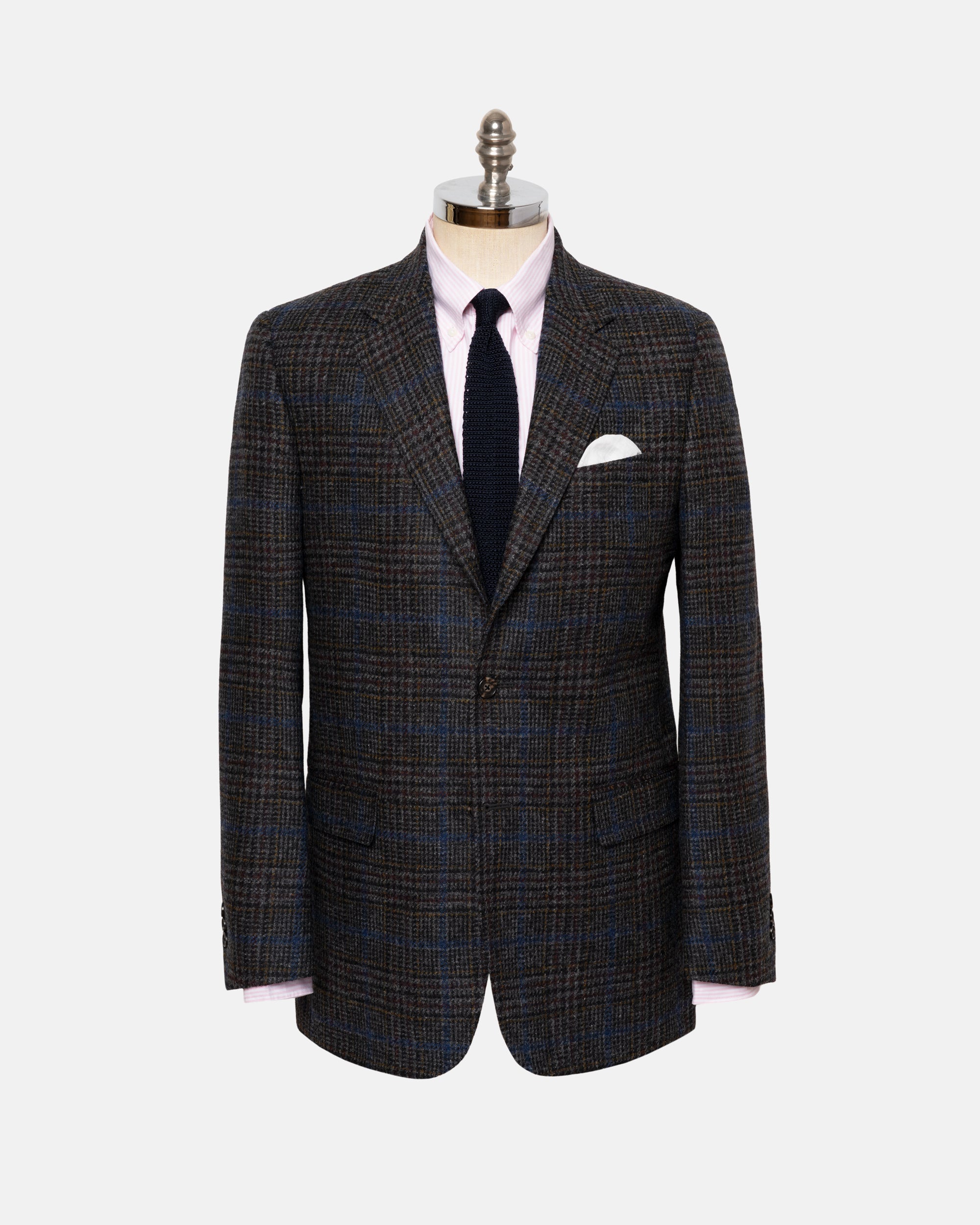 Made-in-Canada Grey Marl Plaid Sport Coat - Custom Make