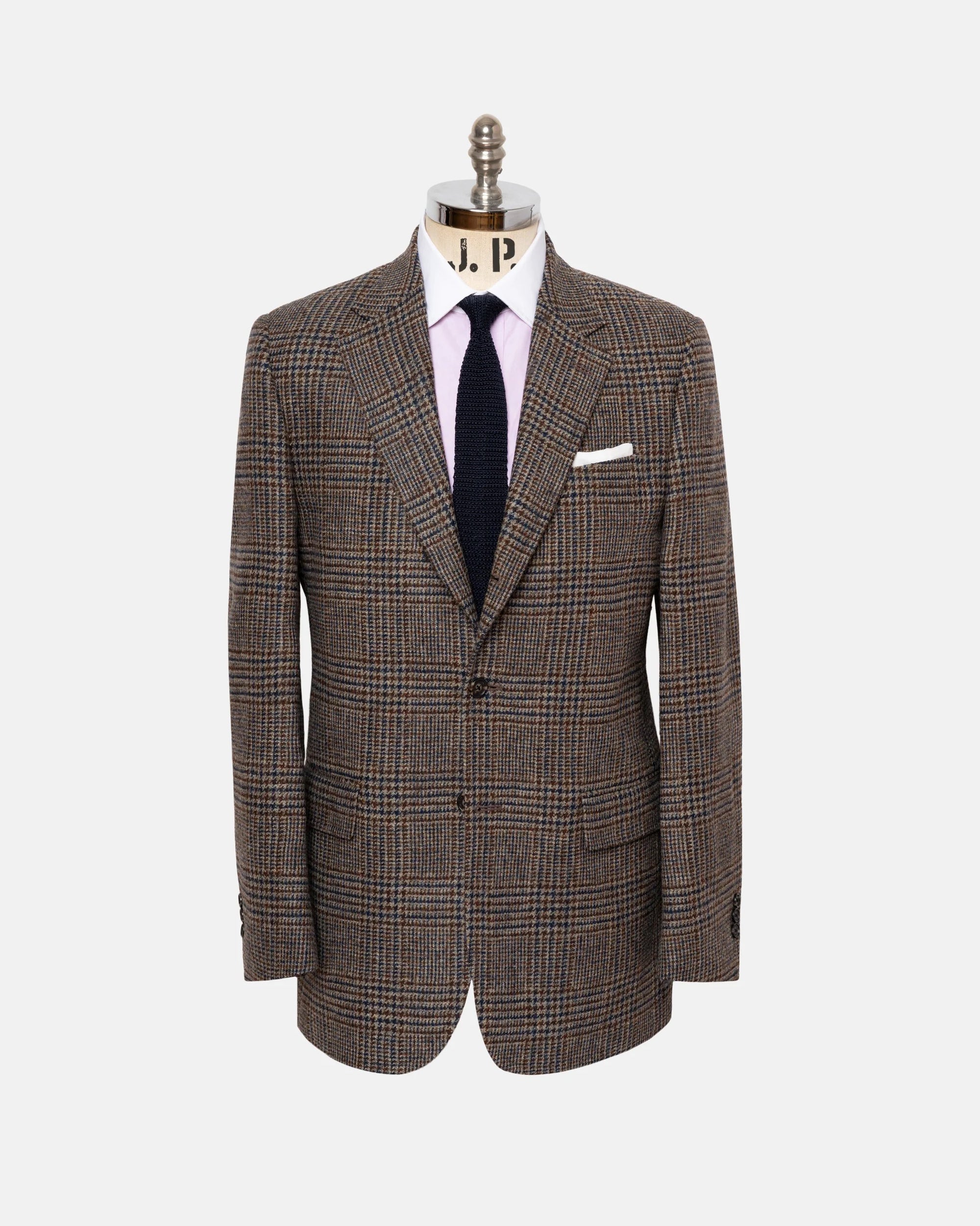 Made-in-Canada Brown, Navy & Olive Plaid Sport Coat