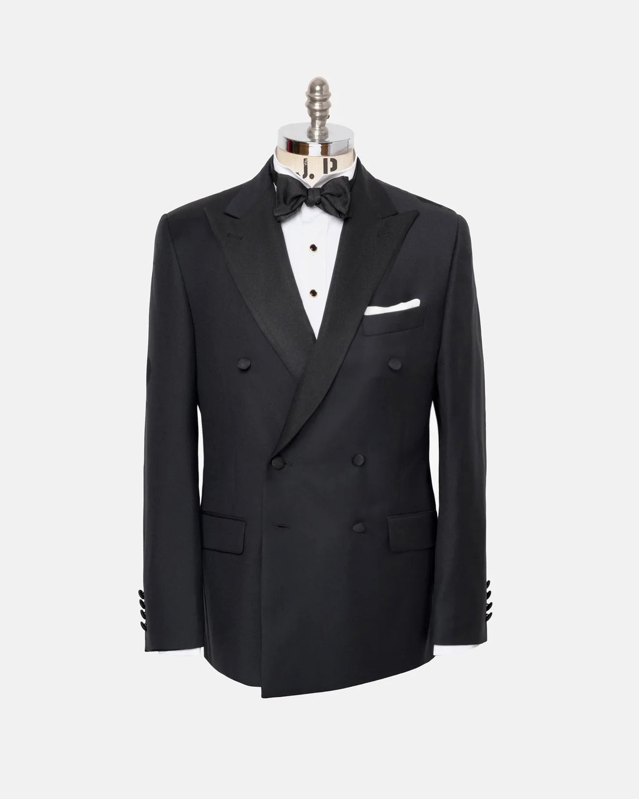 Made-in-USA Grosgrain Double-Breasted Tuxedo