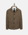 Made-in-England Tan Cheviot Tweed Chore Coat