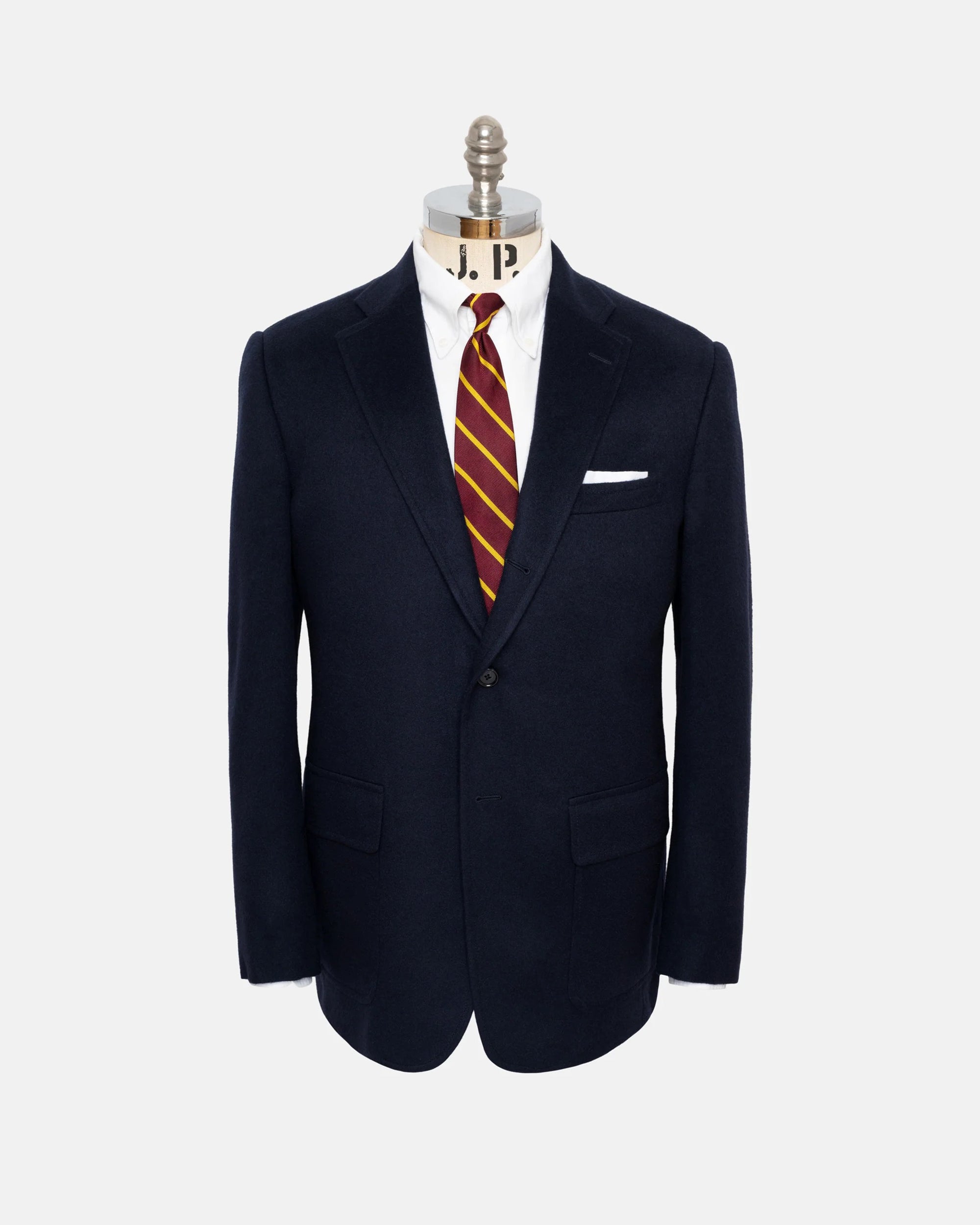 Navy Cashmere 3-Button Ivy Sack Sport Coat| J.PRESS
