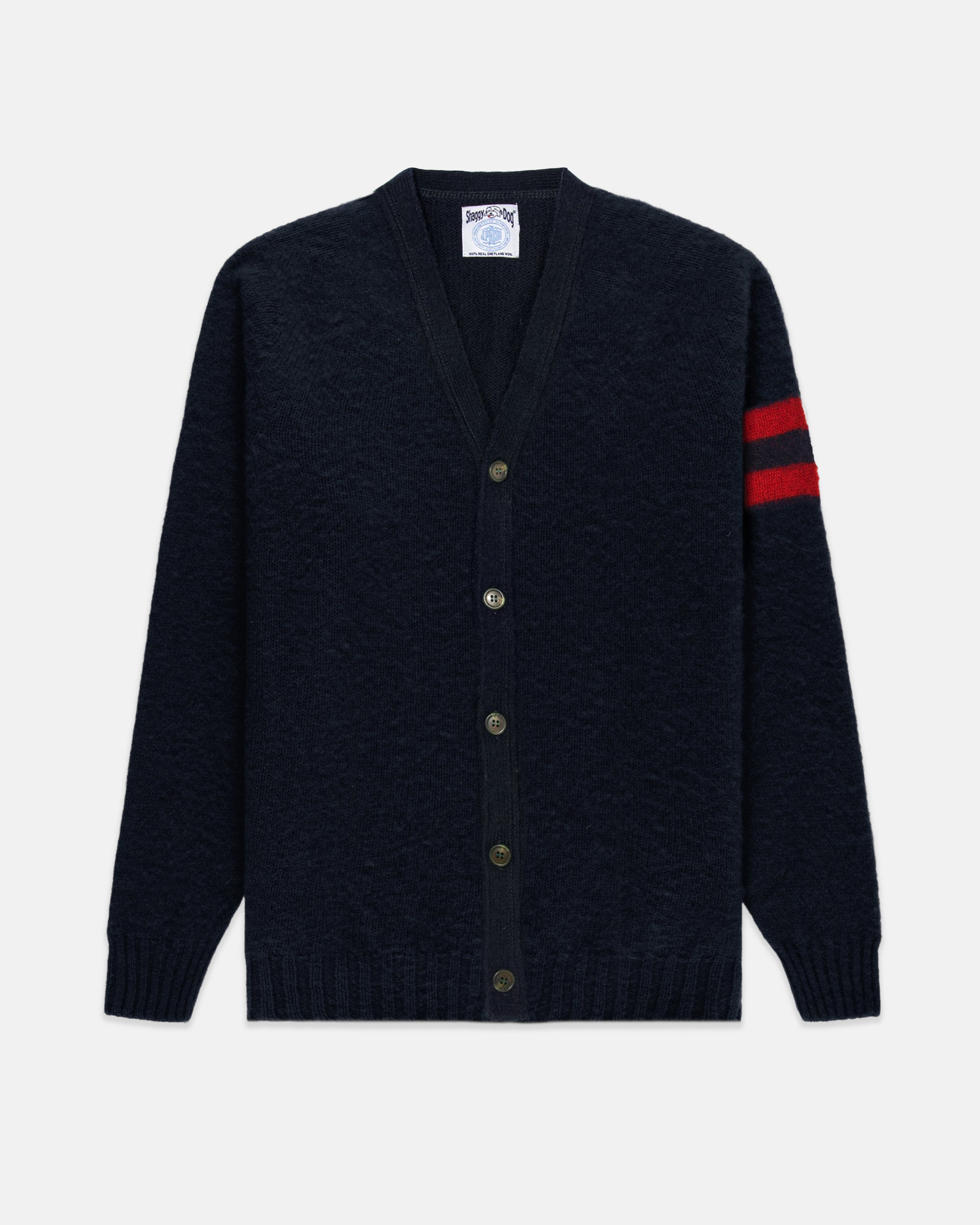 Shaggy Dog University Cardigan - Navy | Men's Sweaters - J. Press