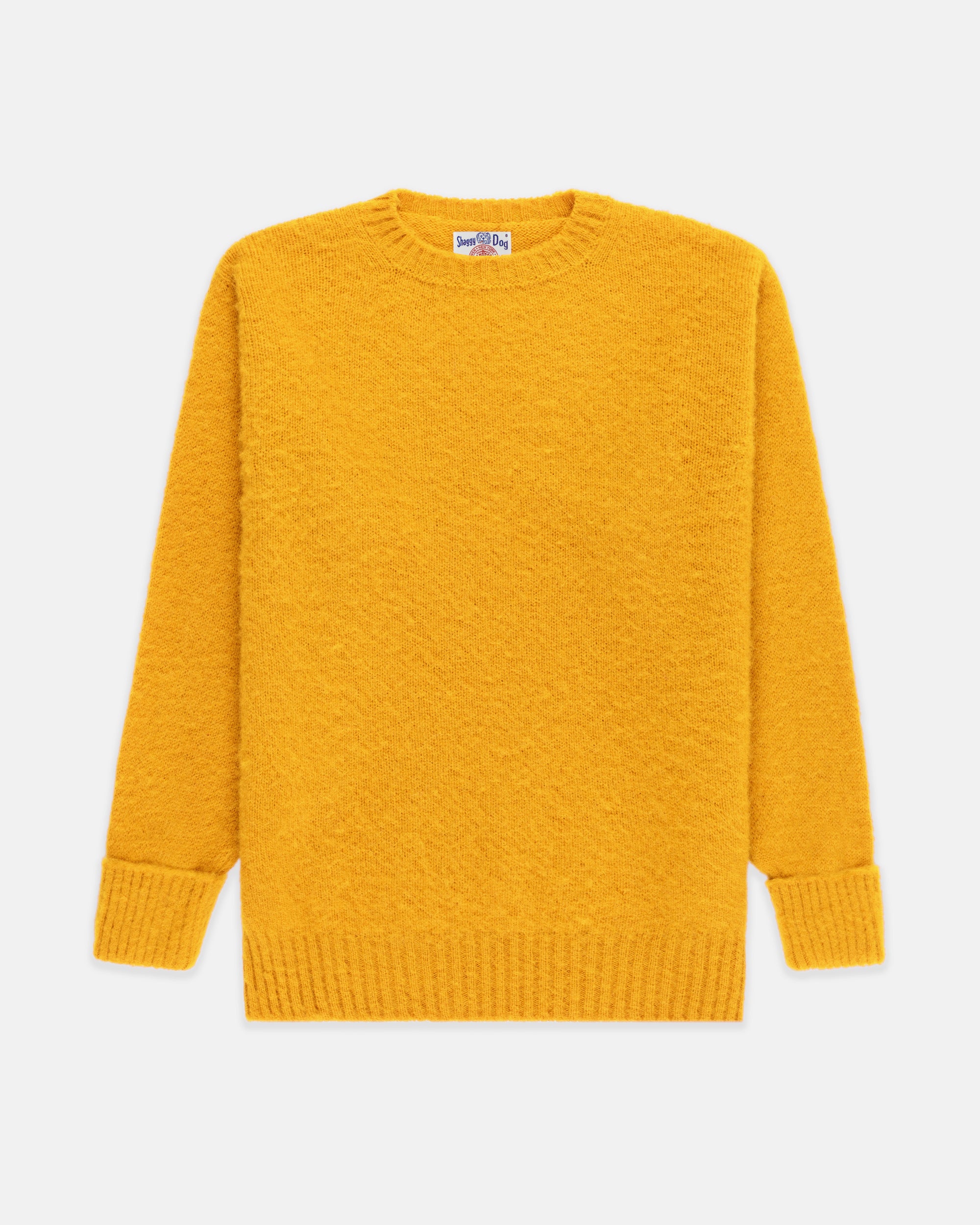 Shaggy Dog Sweater Yellow - Classic Fit | Men's Sweaters - J. Press