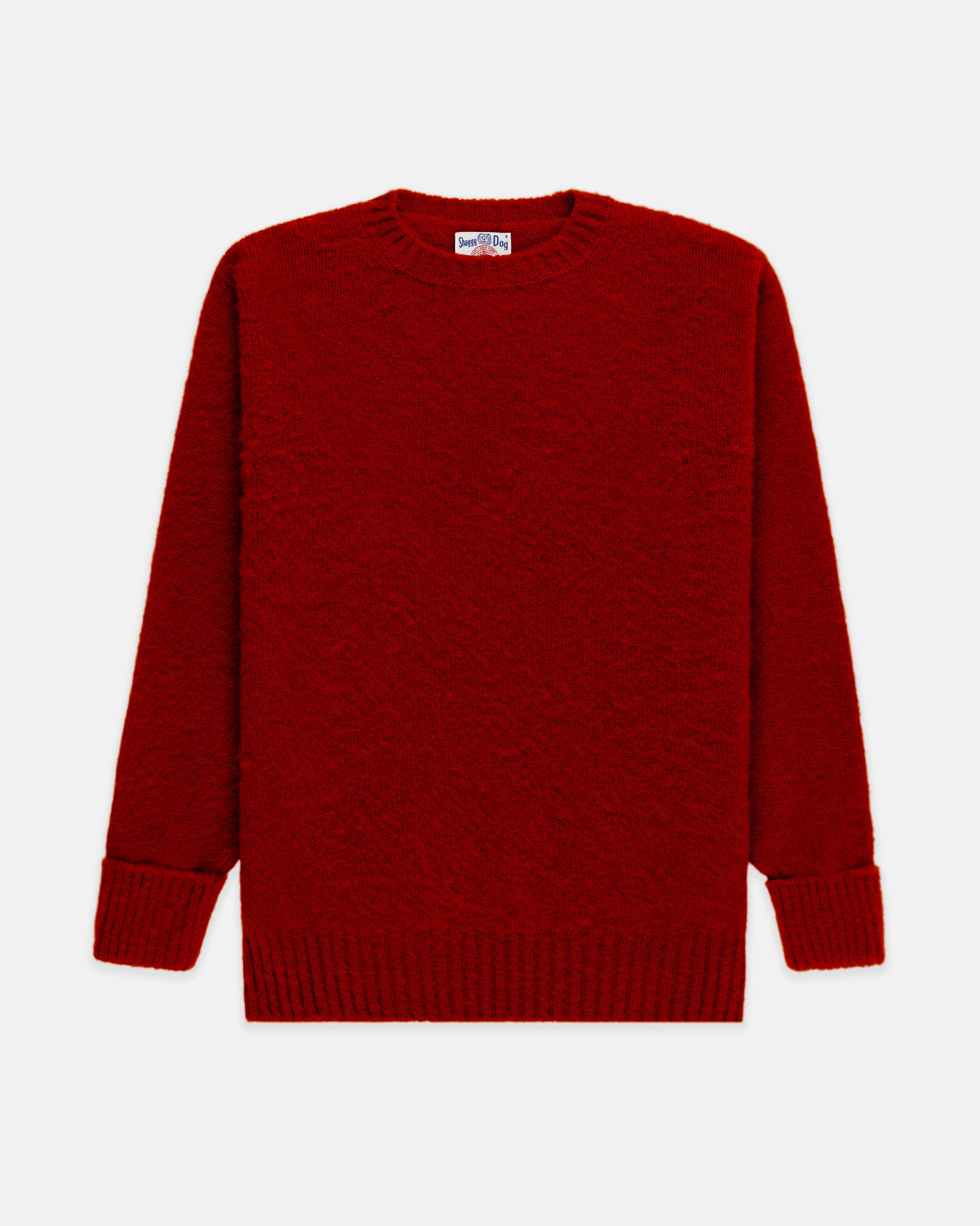 Shaggy Dog Sweater Dark Red - Classic Fit | Men's Sweaters - J. Press