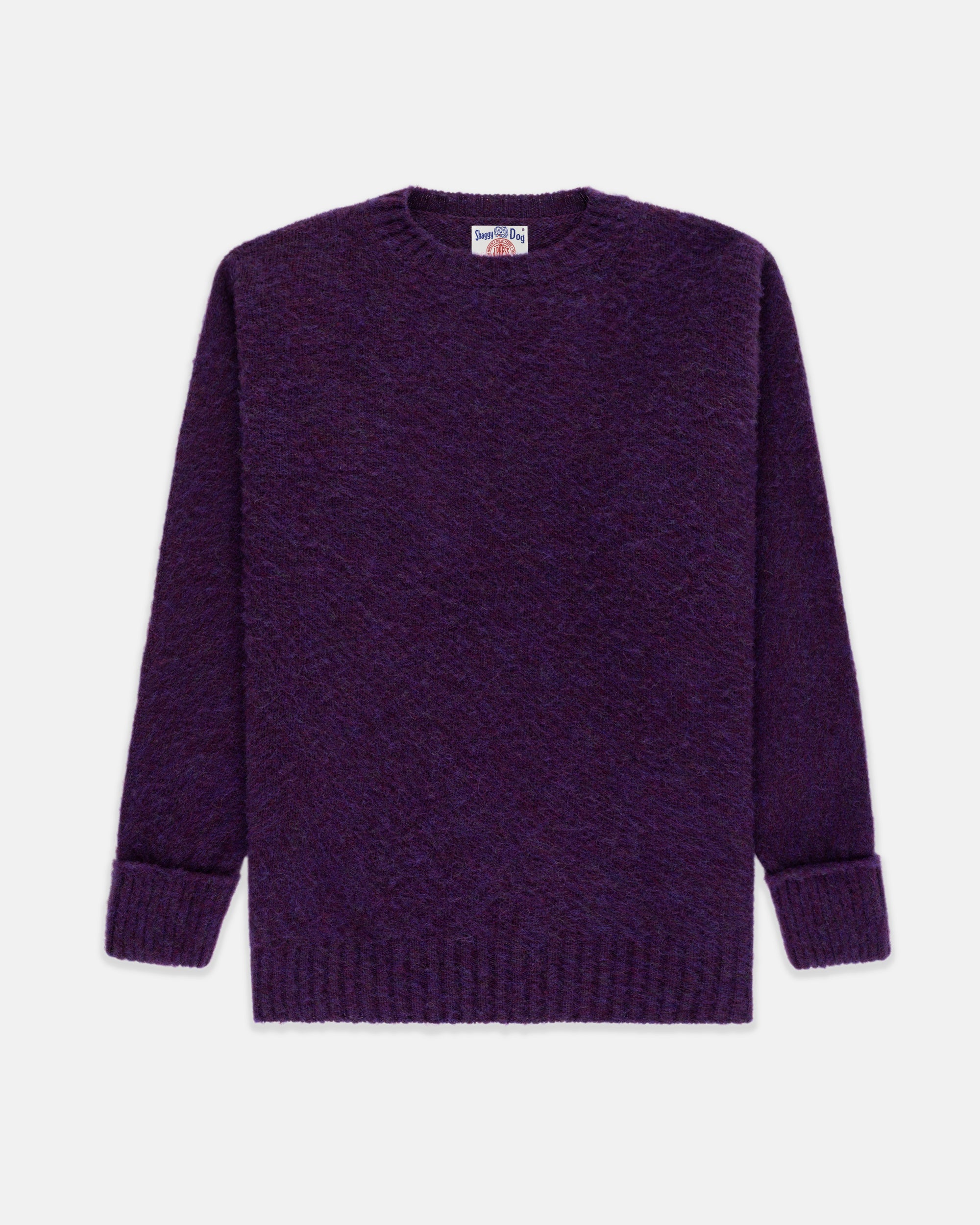 Shaggy Dog Sweater Purple - Classic Fit | Men's Sweaters - J. Press