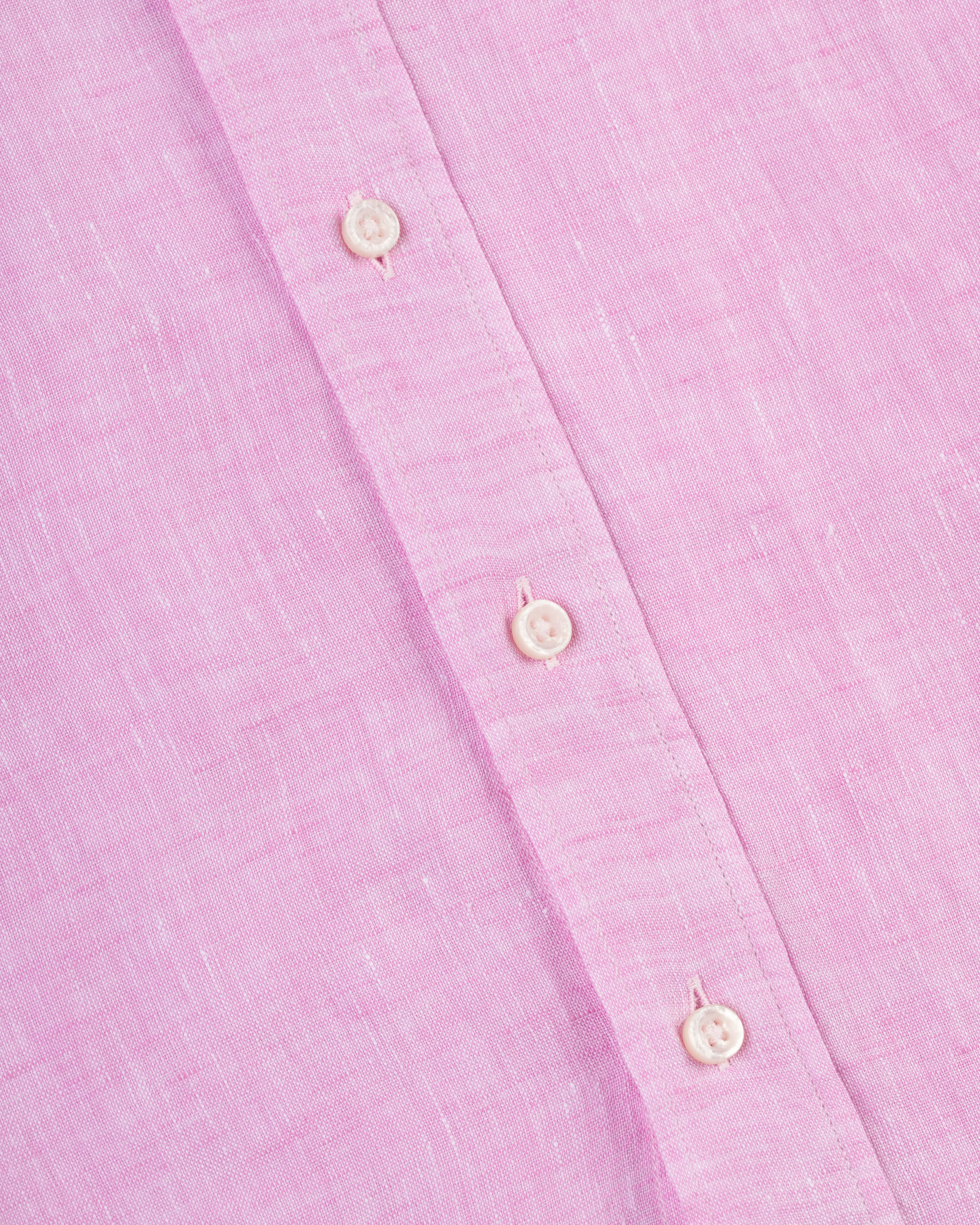Solid Pink Linen Sport Shirt - Classic Fit