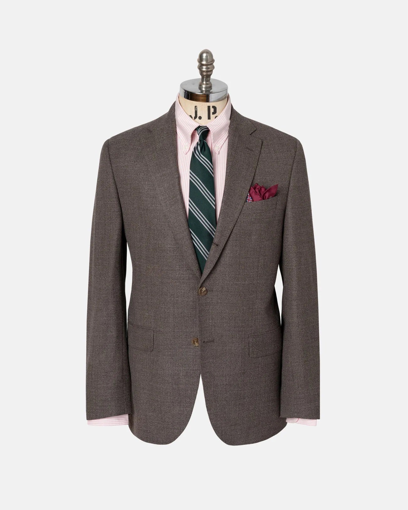 Made-in-Canada Brown Wool Hopsack Sport Coat