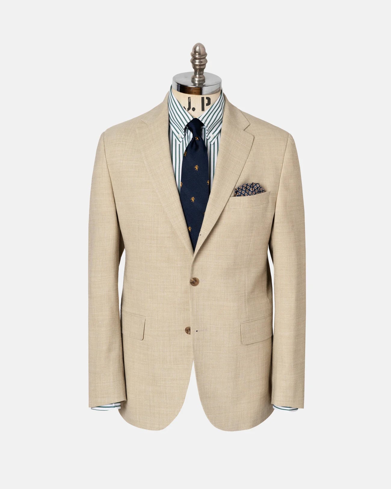 Tan Crash Linen Sport Coat