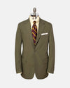 Made-in-Canada Solid Olive Cotton Poplin Suit