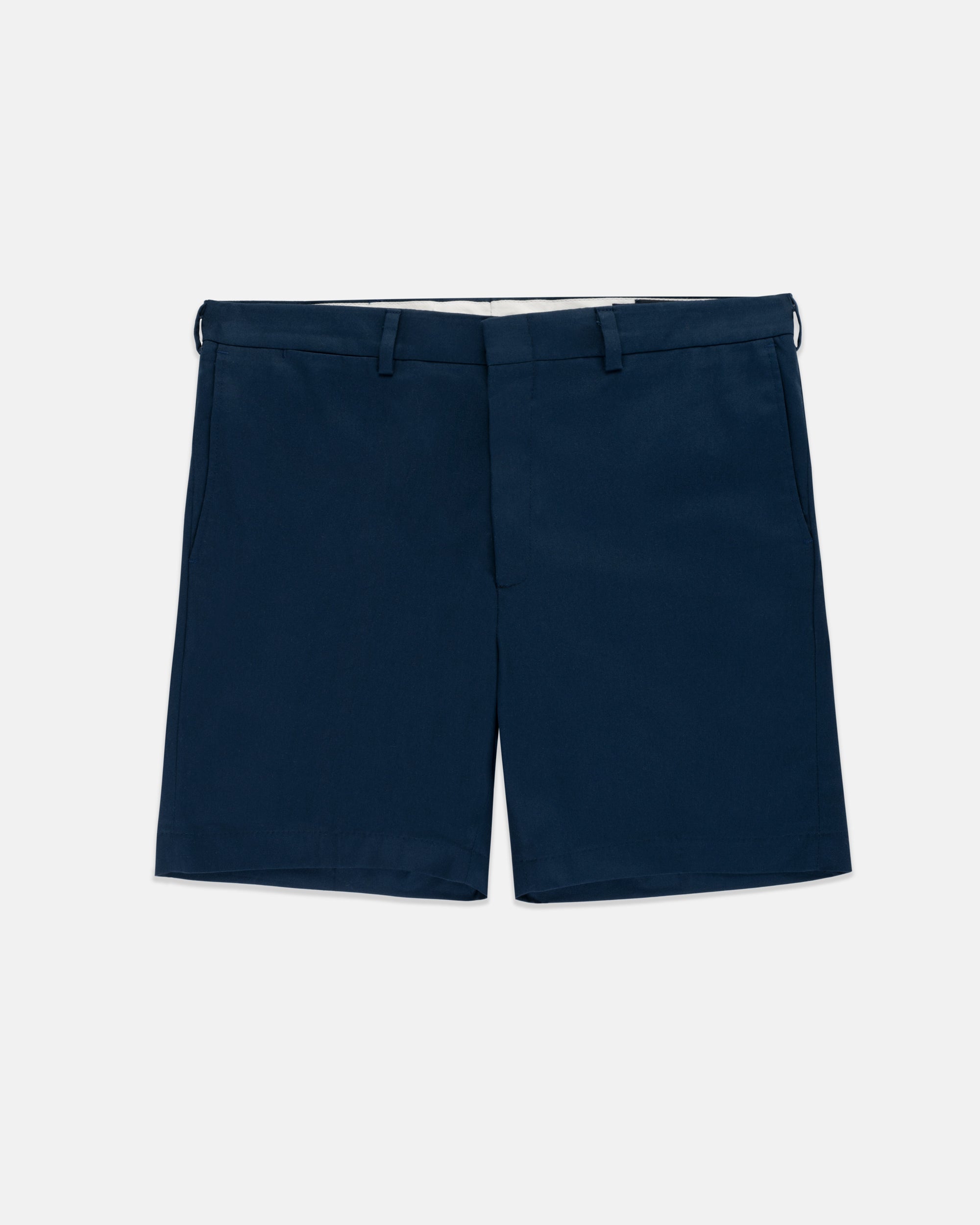 Made-in-USA Navy Washed Twill Classic Shorts | J. PRESS