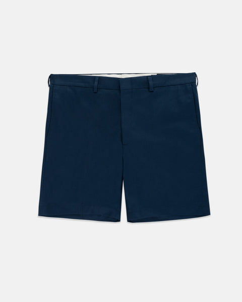 Made-in-USA Navy Washed Twill Classic Shorts | J. PRESS