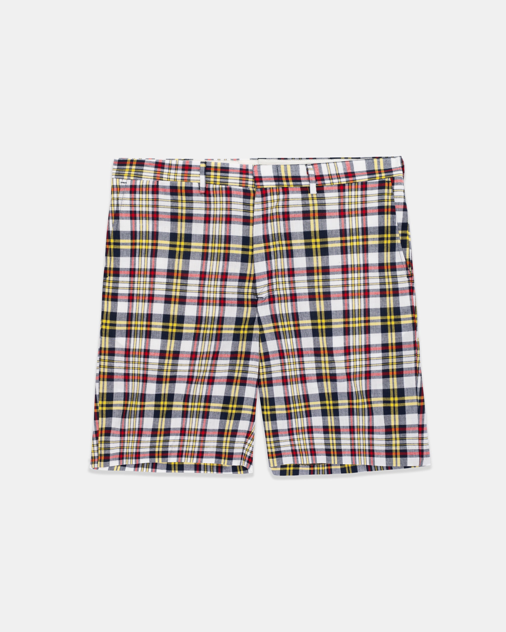 Made-in-USA Navy & Red Authentic Madras Shorts