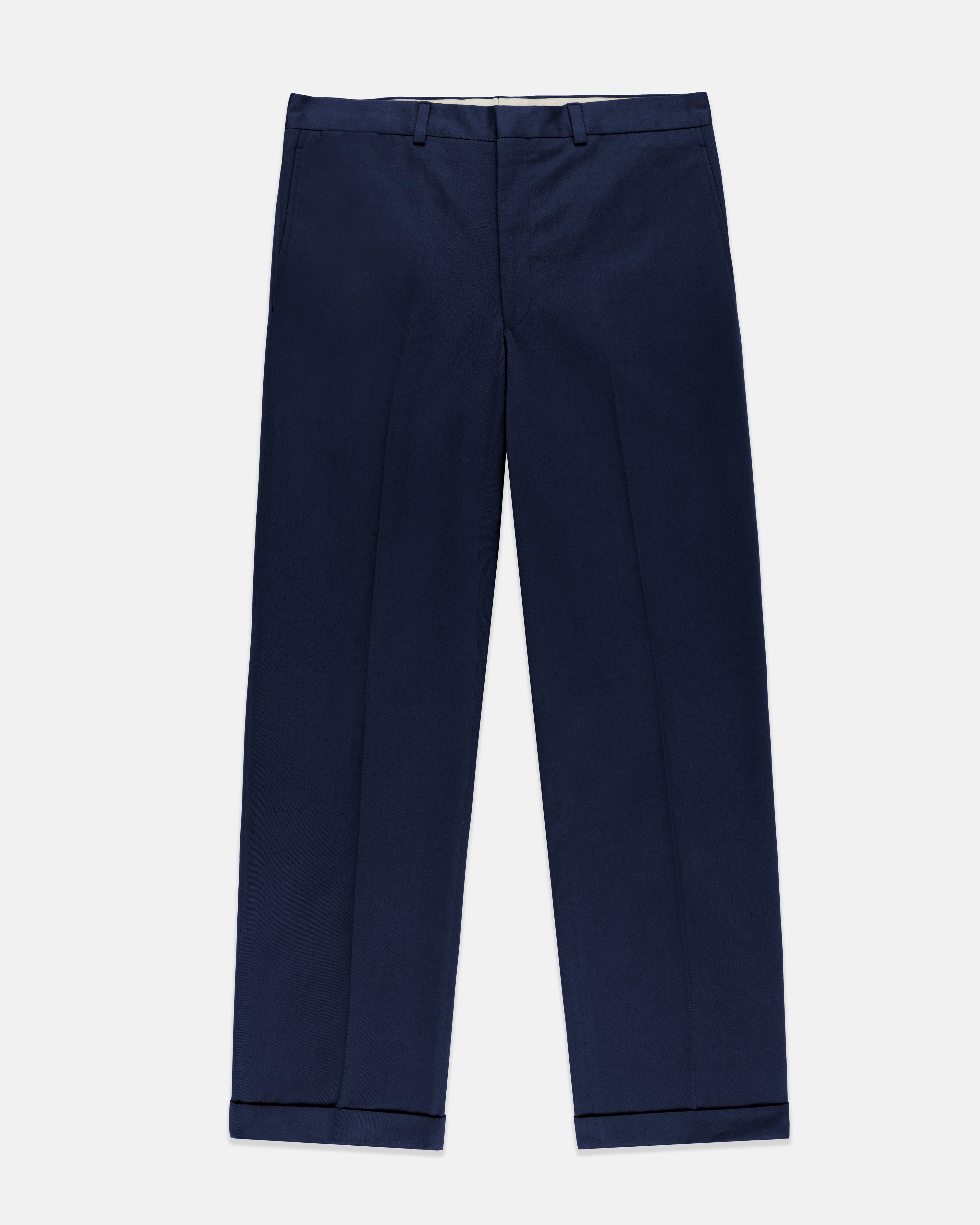 NAVY DRILL CLOTH TROUSERS - CLASSIC FIT | J. PRESS